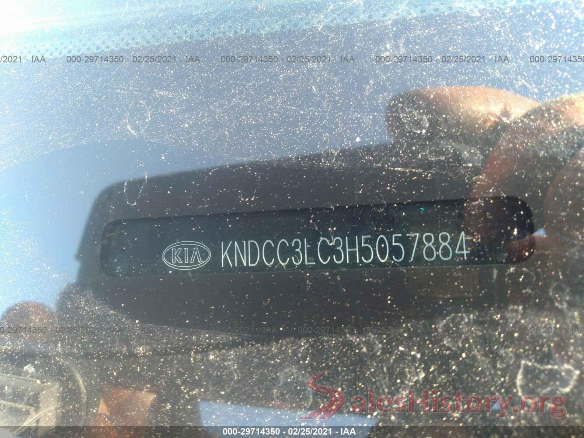 KNDCC3LC3H5057884 2017 KIA NIRO