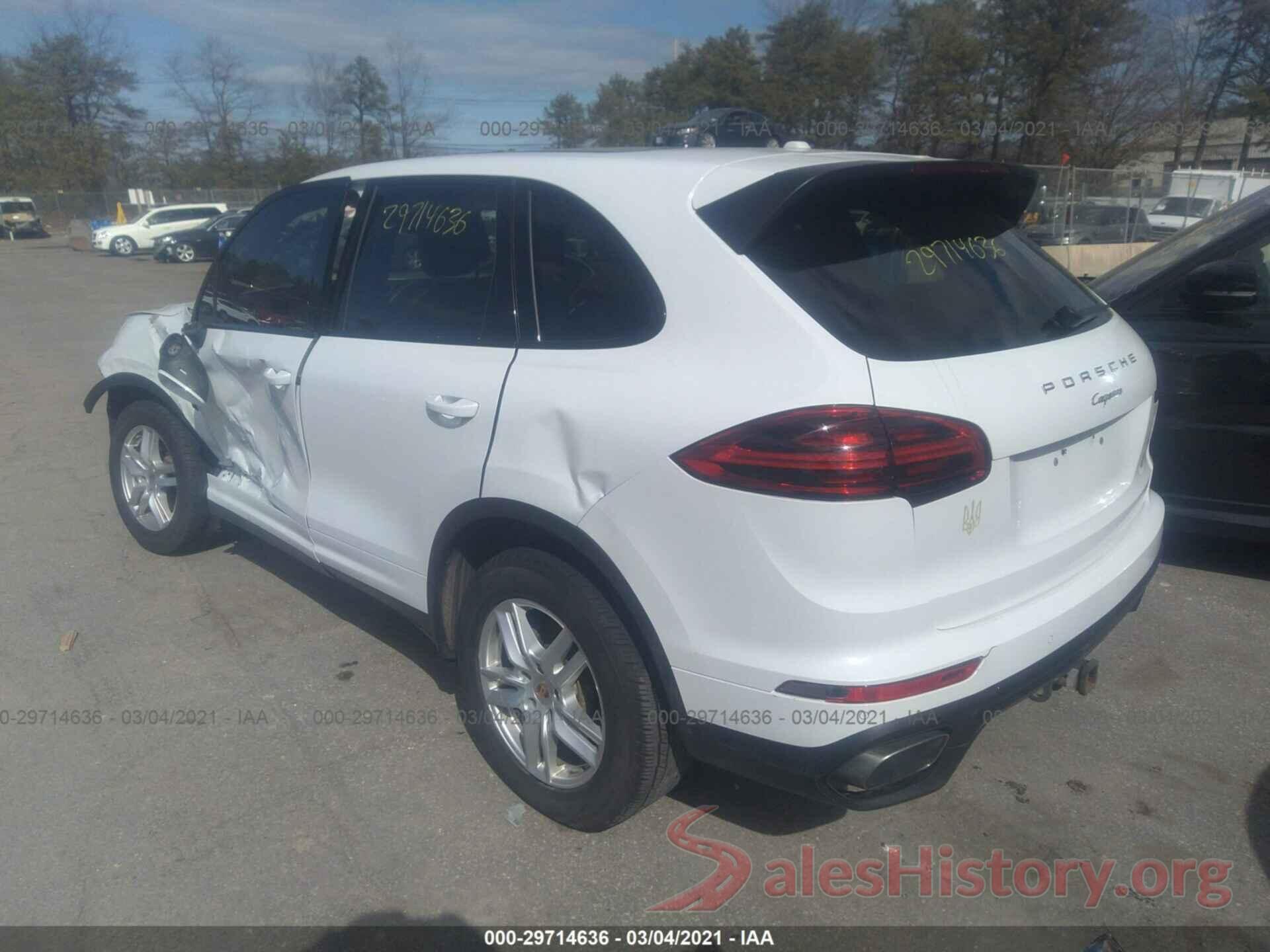 WP1AA2A27GLA08293 2016 PORSCHE CAYENNE