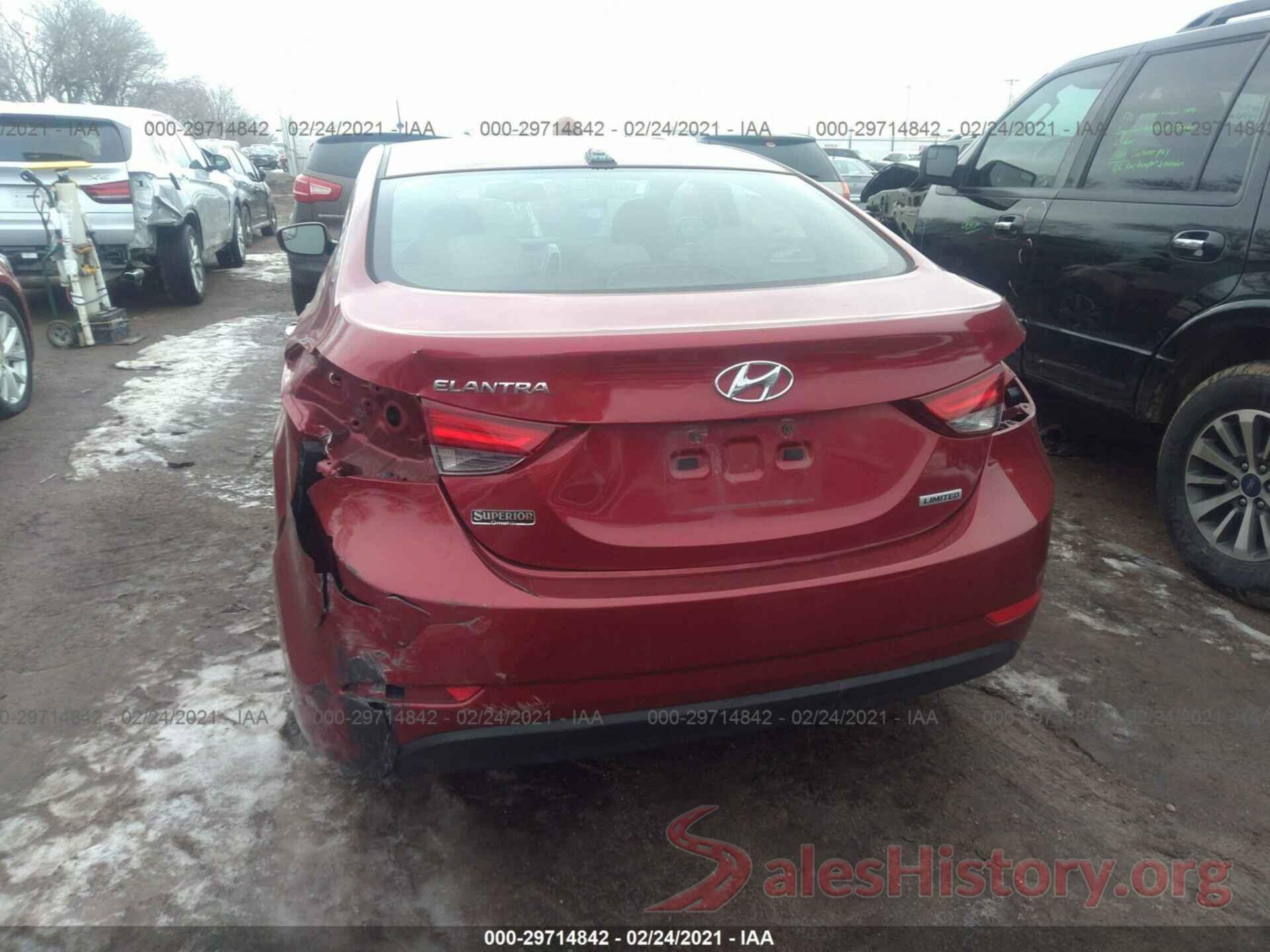 5NPDH4AE7GH775503 2016 HYUNDAI ELANTRA