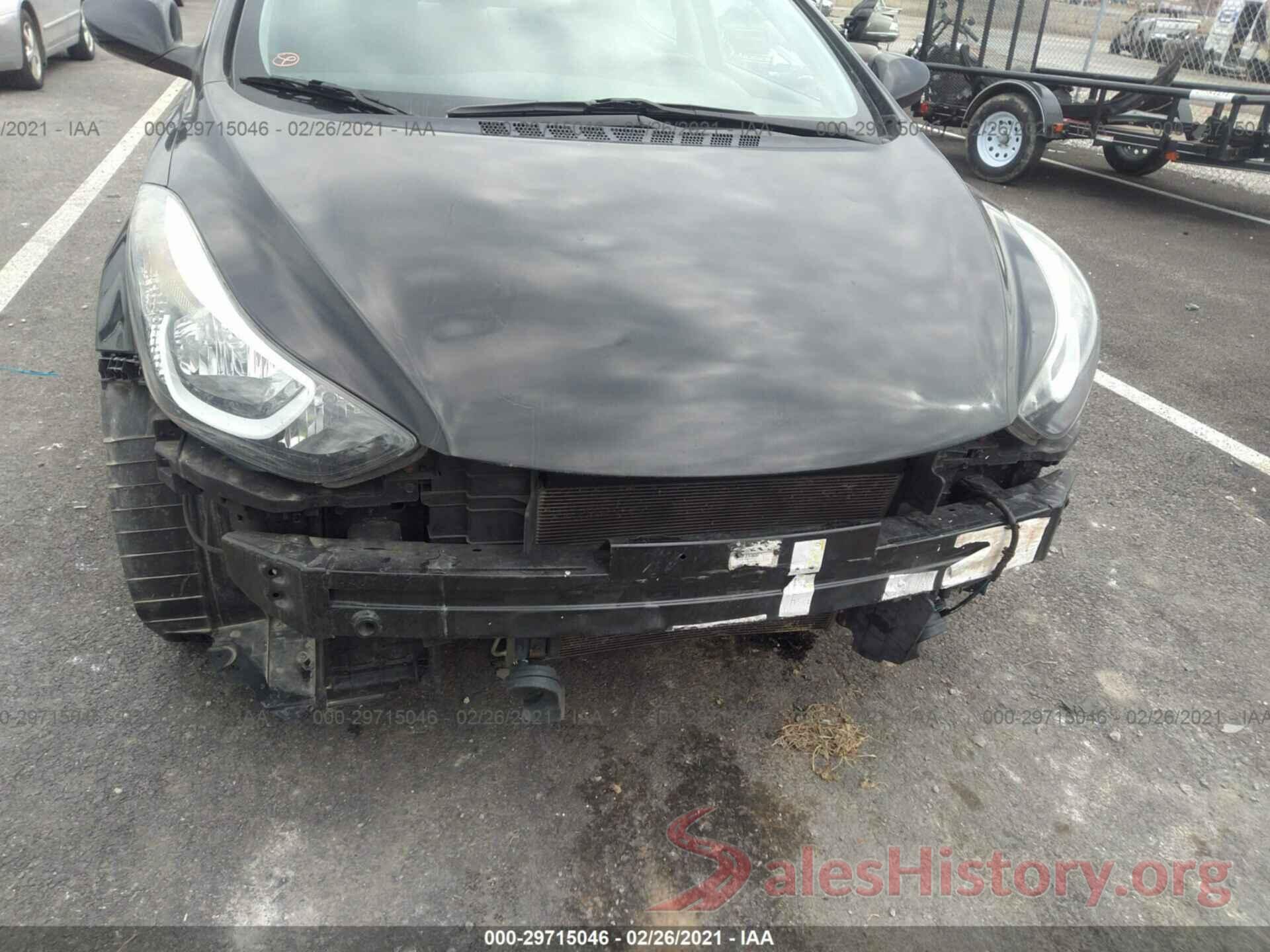 5NPDH4AE8GH780676 2016 HYUNDAI ELANTRA