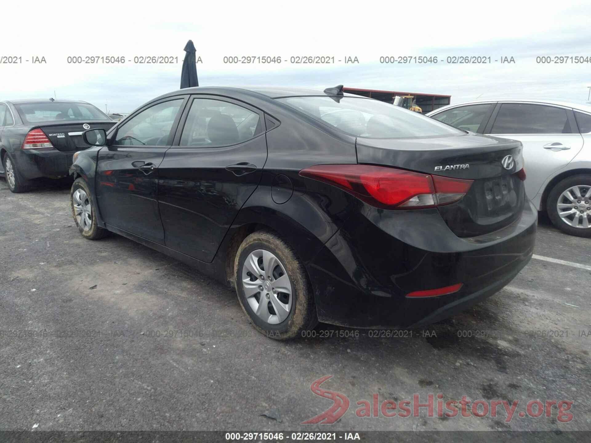 5NPDH4AE8GH780676 2016 HYUNDAI ELANTRA