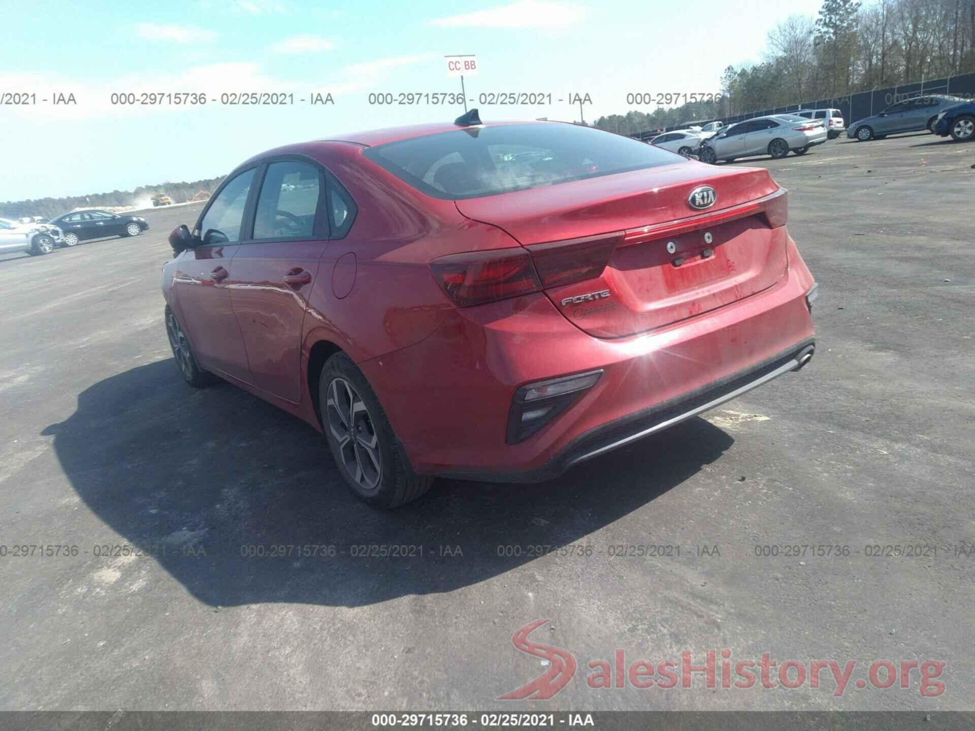 3KPF24AD3LE259834 2020 KIA FORTE