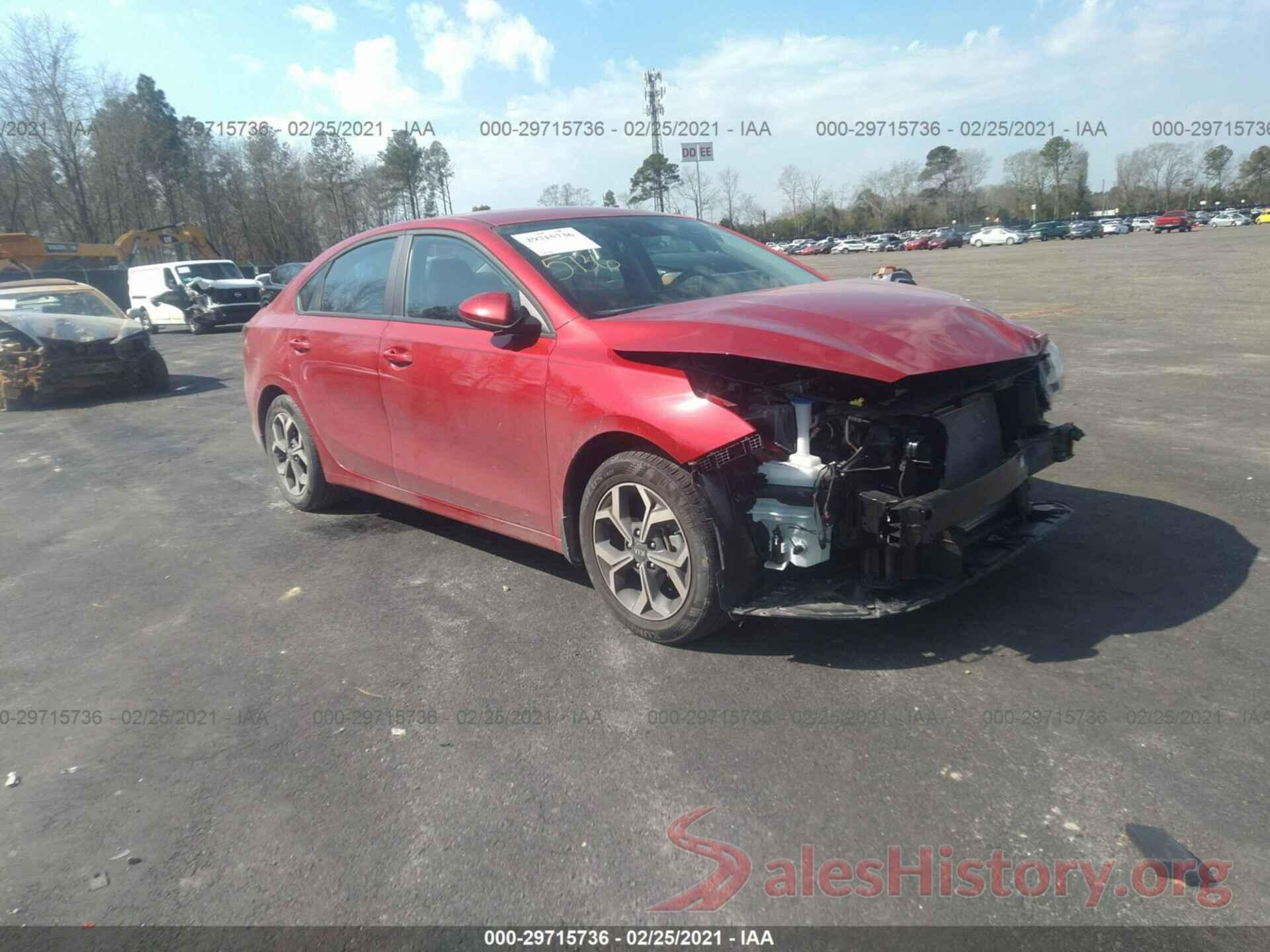 3KPF24AD3LE259834 2020 KIA FORTE