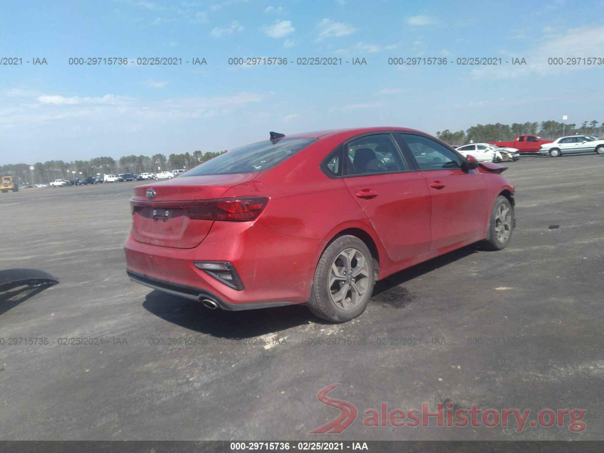 3KPF24AD3LE259834 2020 KIA FORTE