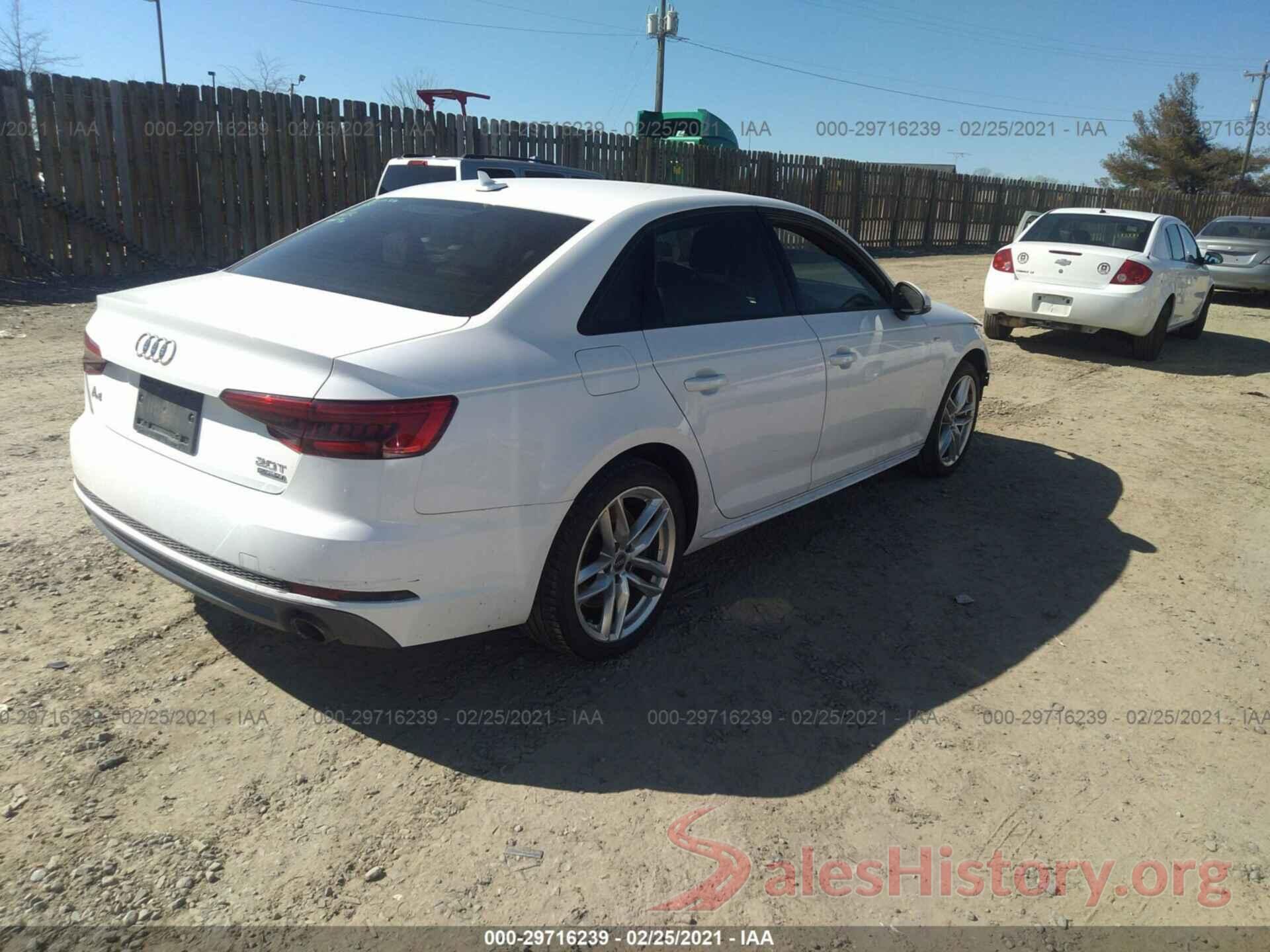 WAUDNAF40HN056258 2017 AUDI A4