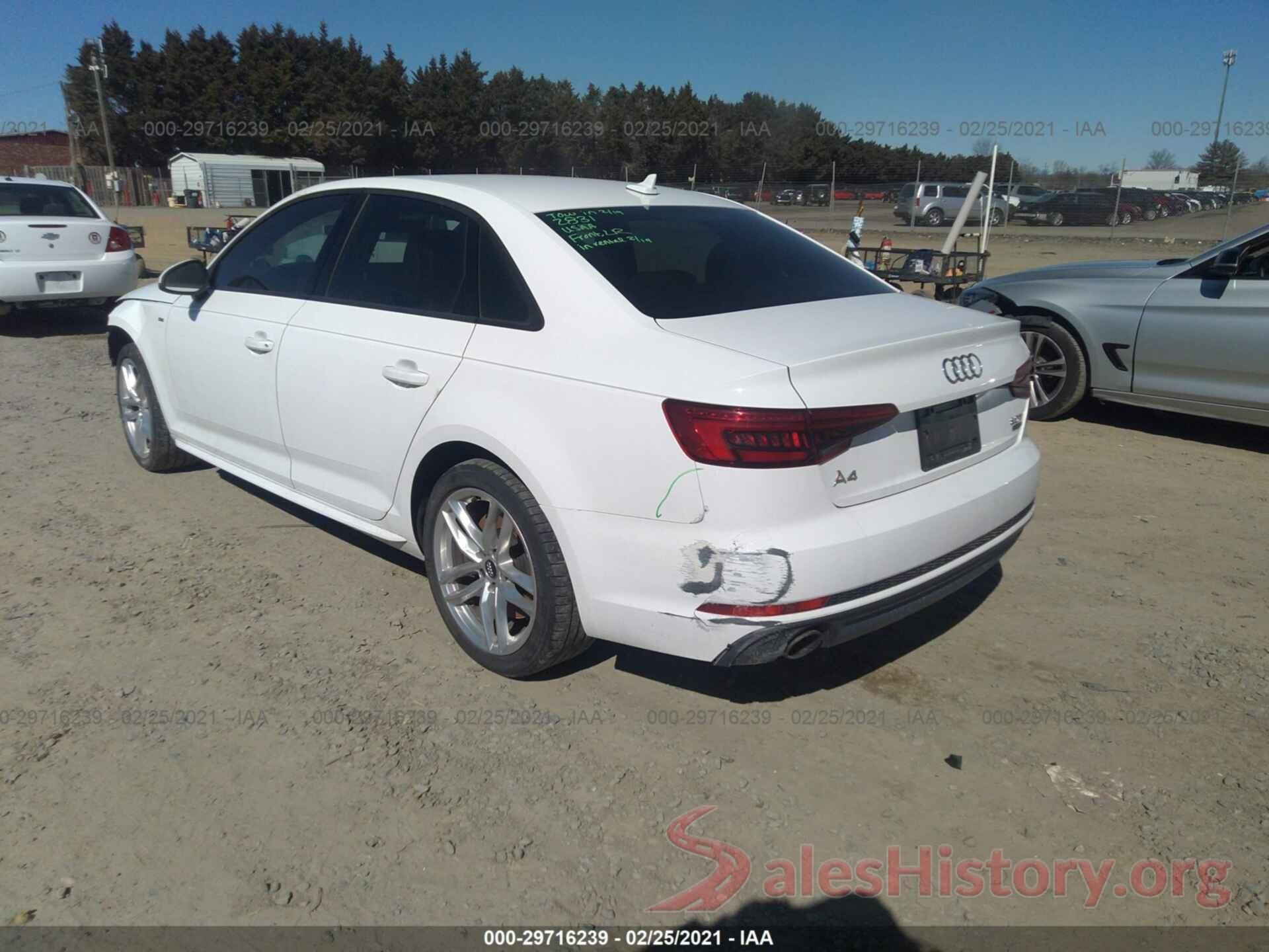 WAUDNAF40HN056258 2017 AUDI A4