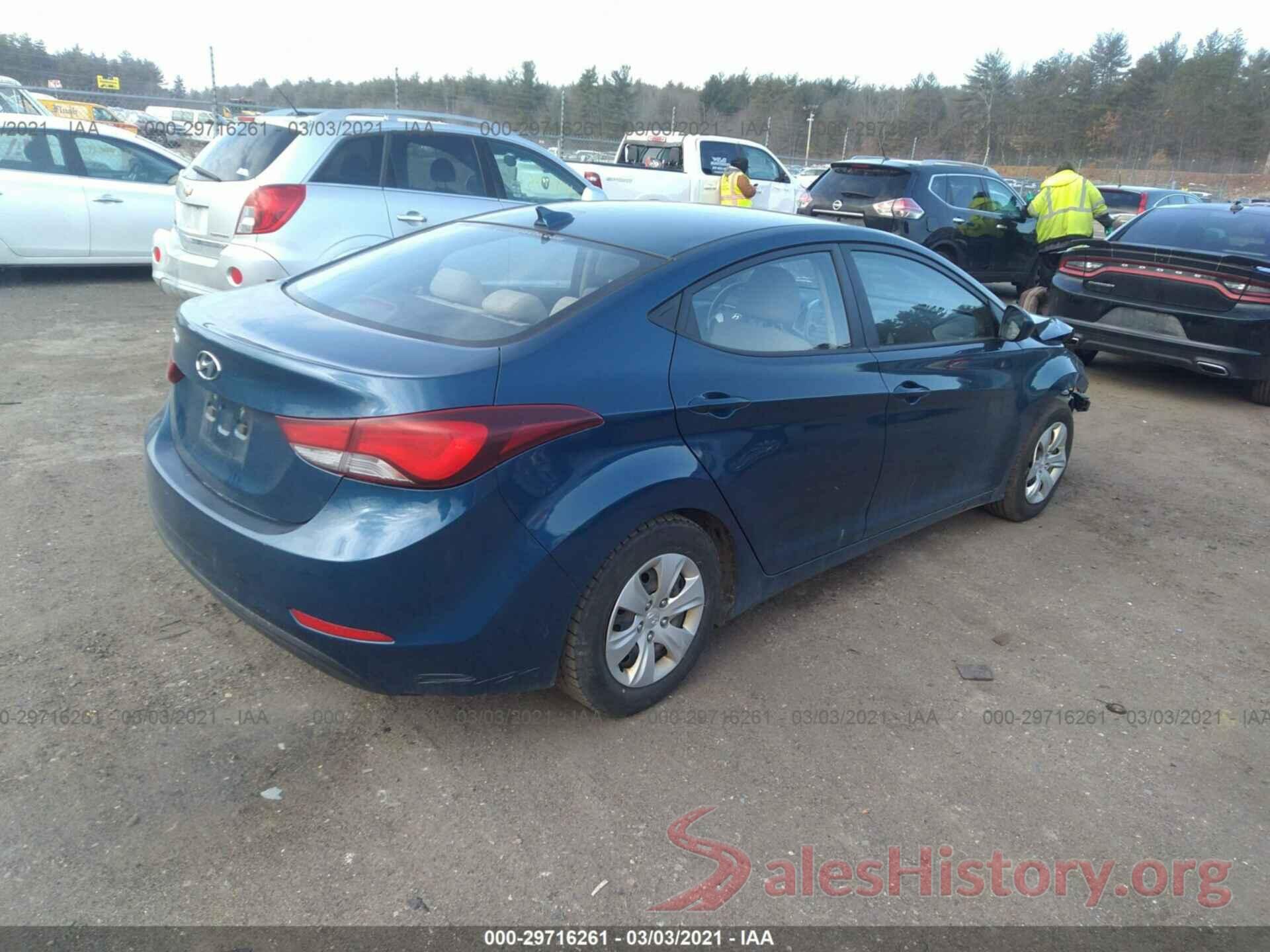 KMHDH4AE1GU599405 2016 HYUNDAI ELANTRA