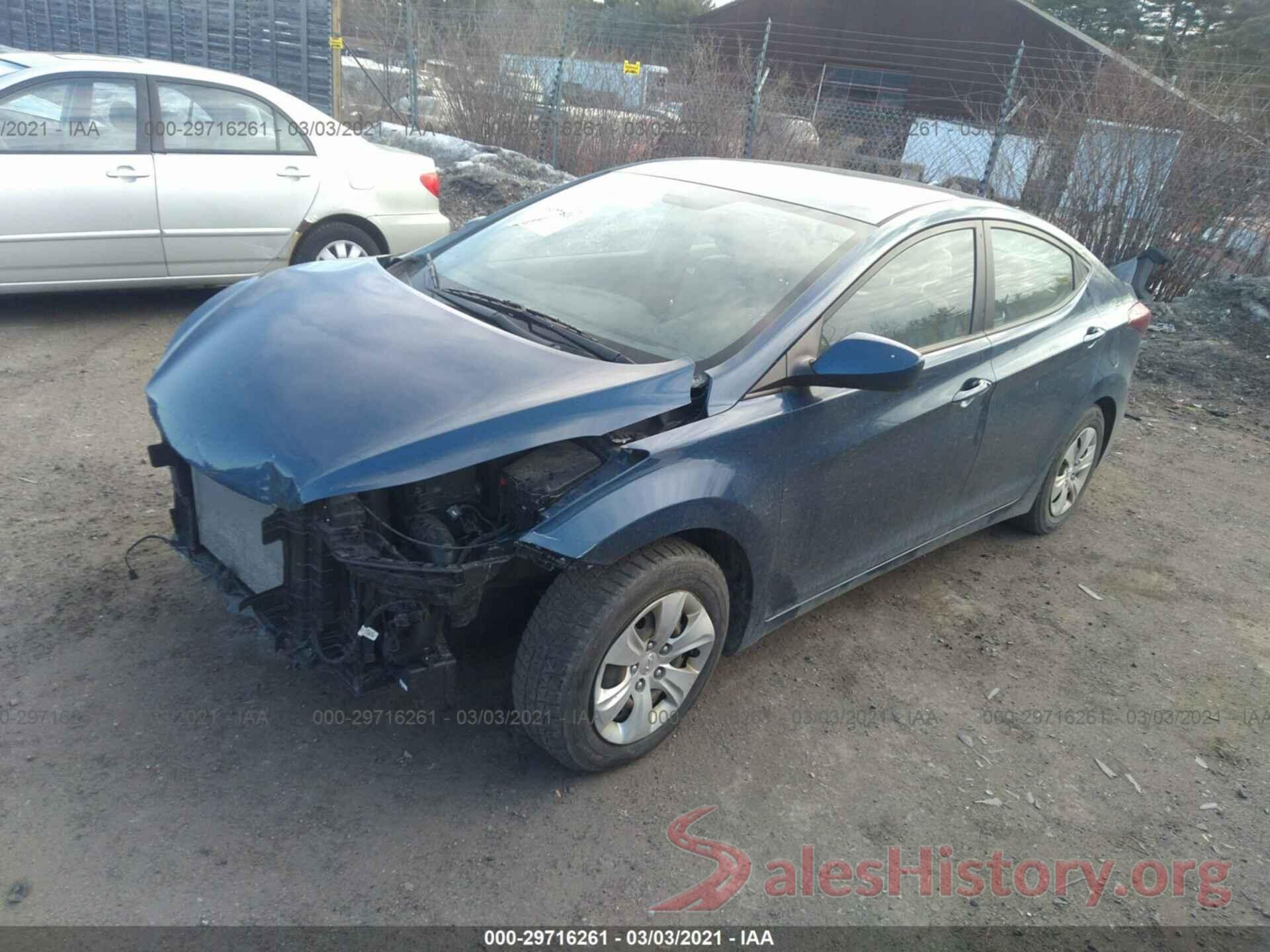 KMHDH4AE1GU599405 2016 HYUNDAI ELANTRA