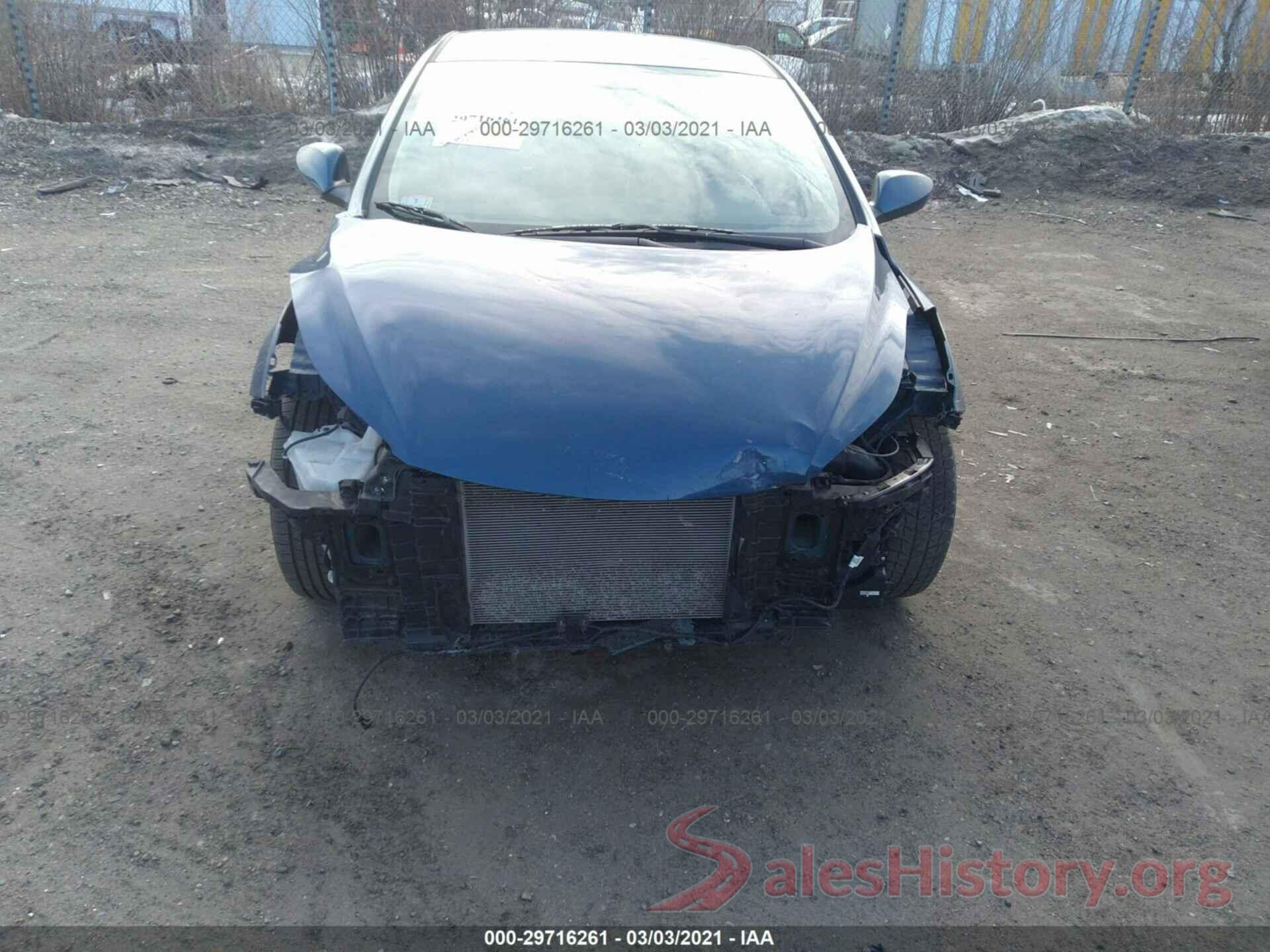 KMHDH4AE1GU599405 2016 HYUNDAI ELANTRA