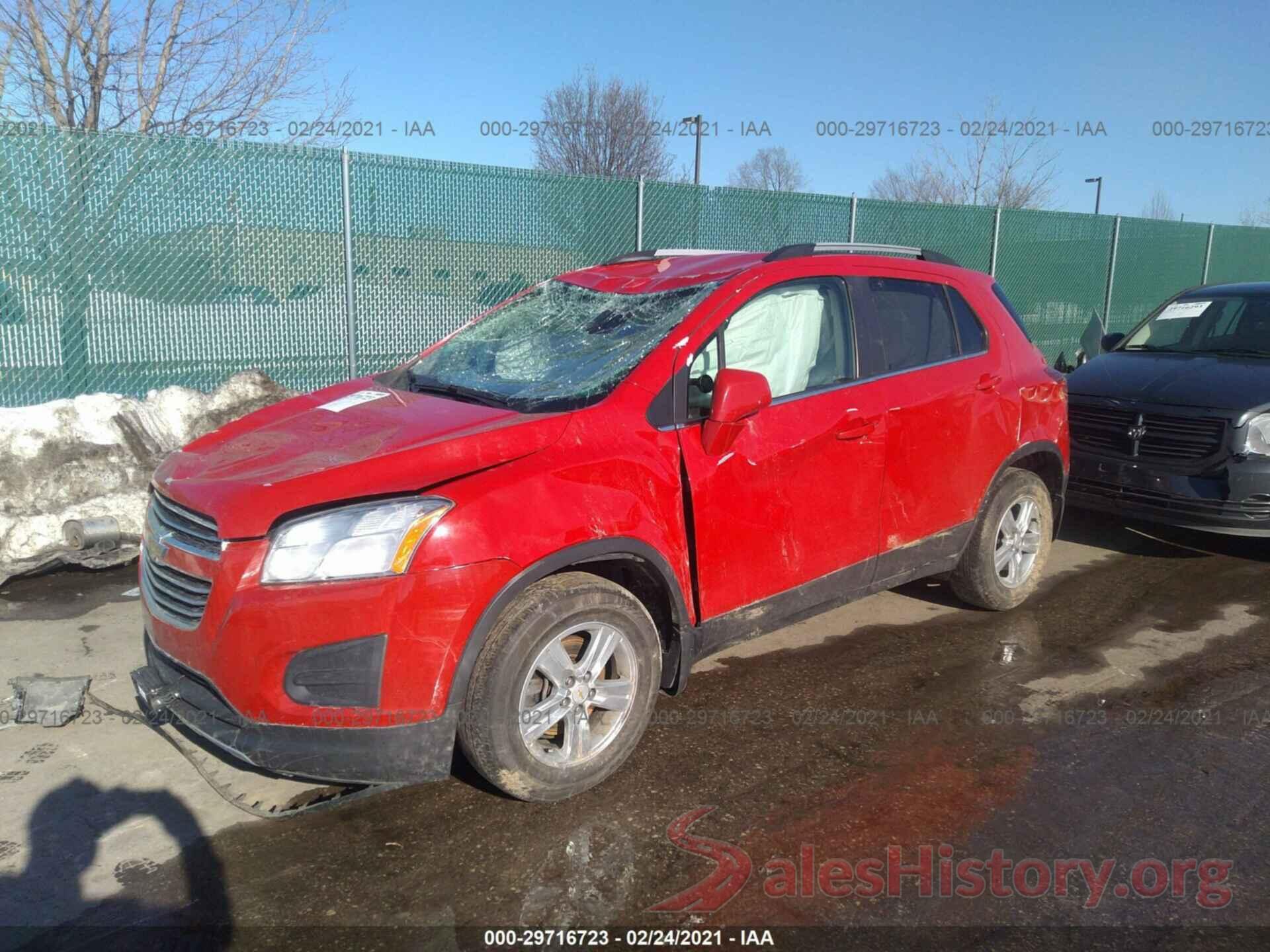 KL7CJPSBXGB680776 2016 CHEVROLET TRAX