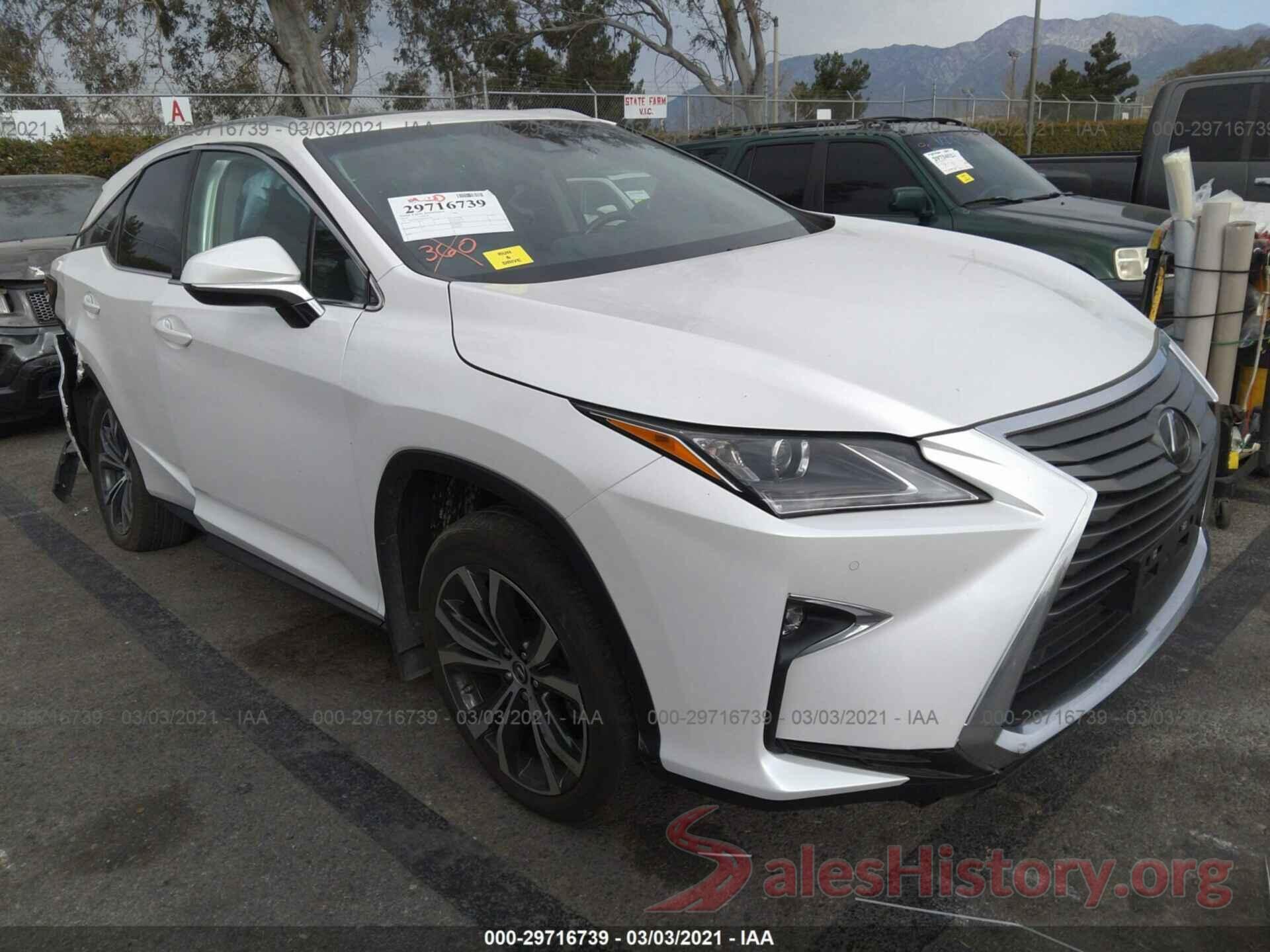 2T2ZZMCA0KC123259 2019 LEXUS RX