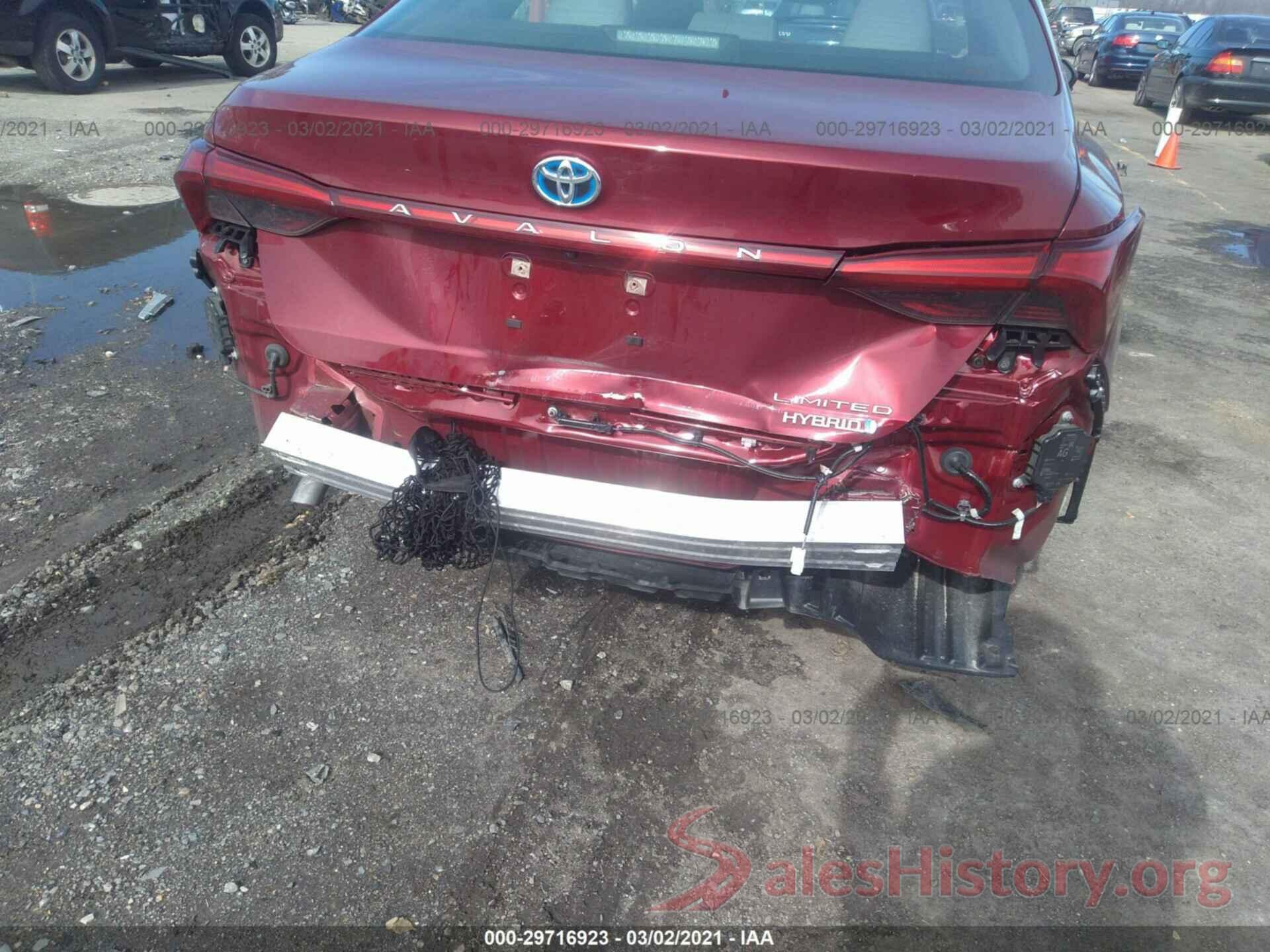 4T1B21FB3KU006495 2019 TOYOTA AVALON