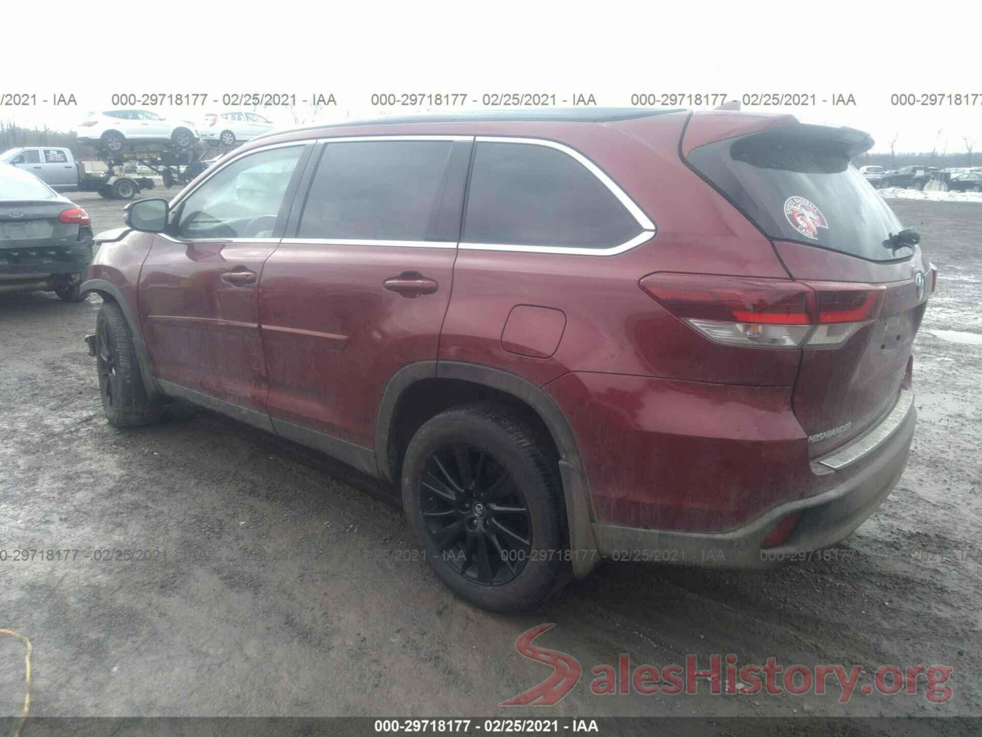 5TDJZRFH5KS622007 2019 TOYOTA HIGHLANDER