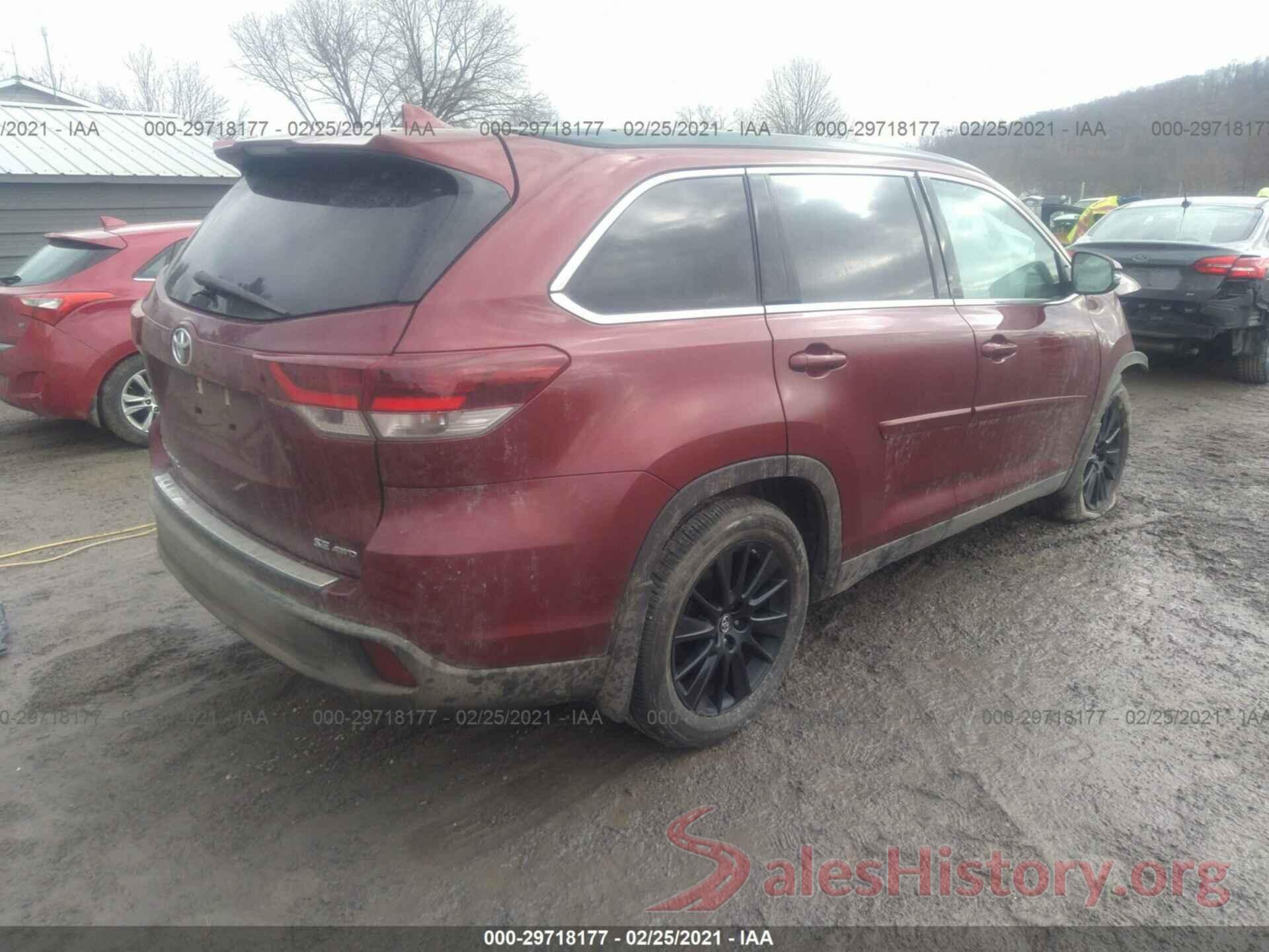 5TDJZRFH5KS622007 2019 TOYOTA HIGHLANDER