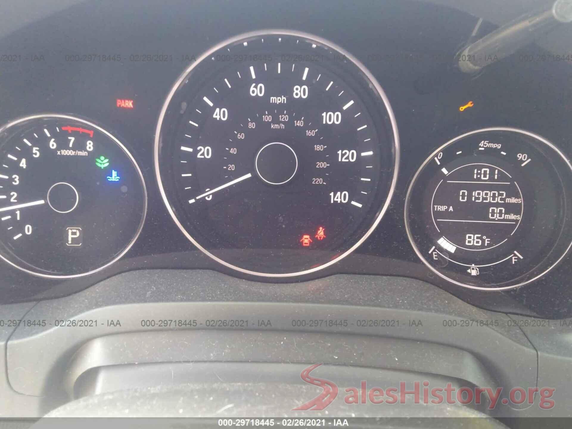 3CZRU5H39KM723153 2019 HONDA HR-V