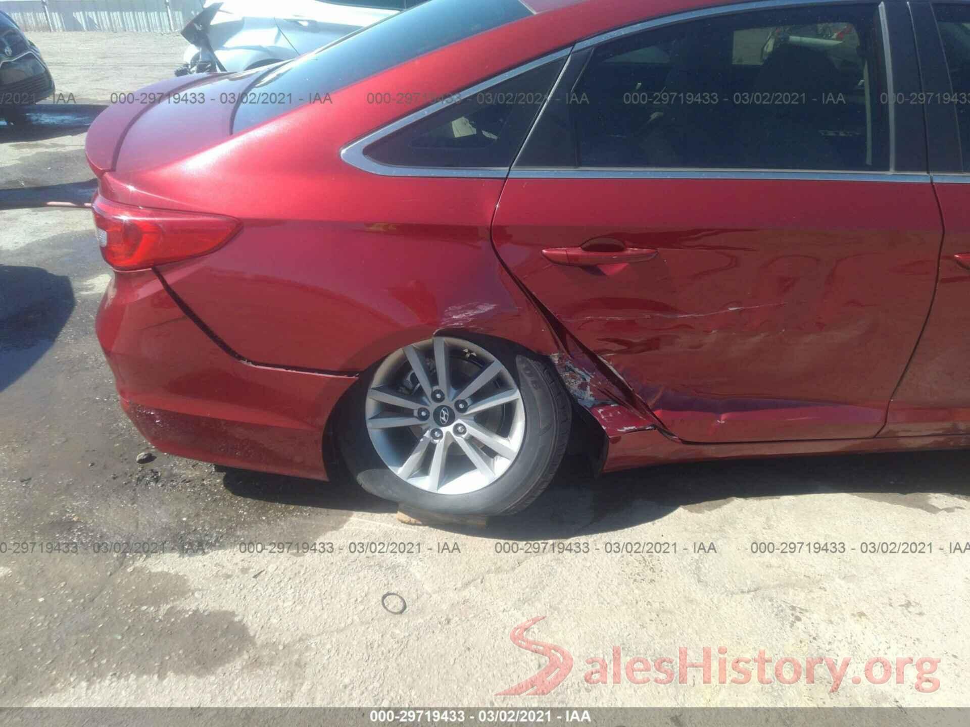 5NPE24AFXGH265404 2016 HYUNDAI SONATA