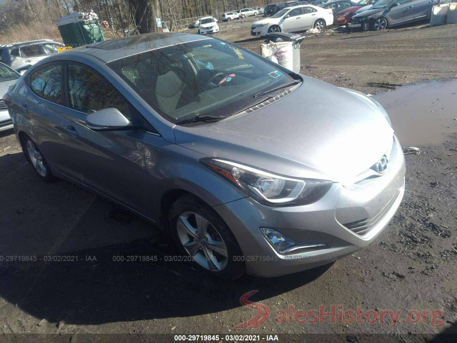 5NPDH4AE9GH671076 2016 HYUNDAI ELANTRA