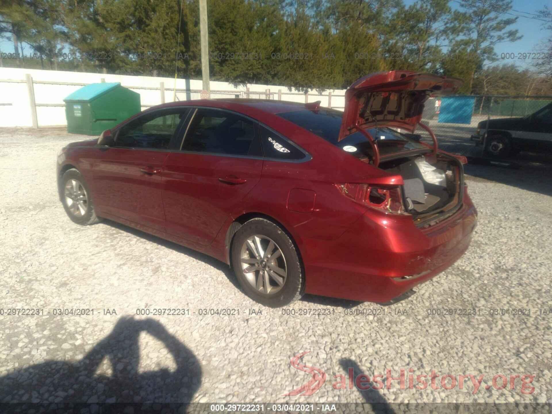 5NPE24AF8GH401254 2016 HYUNDAI SONATA