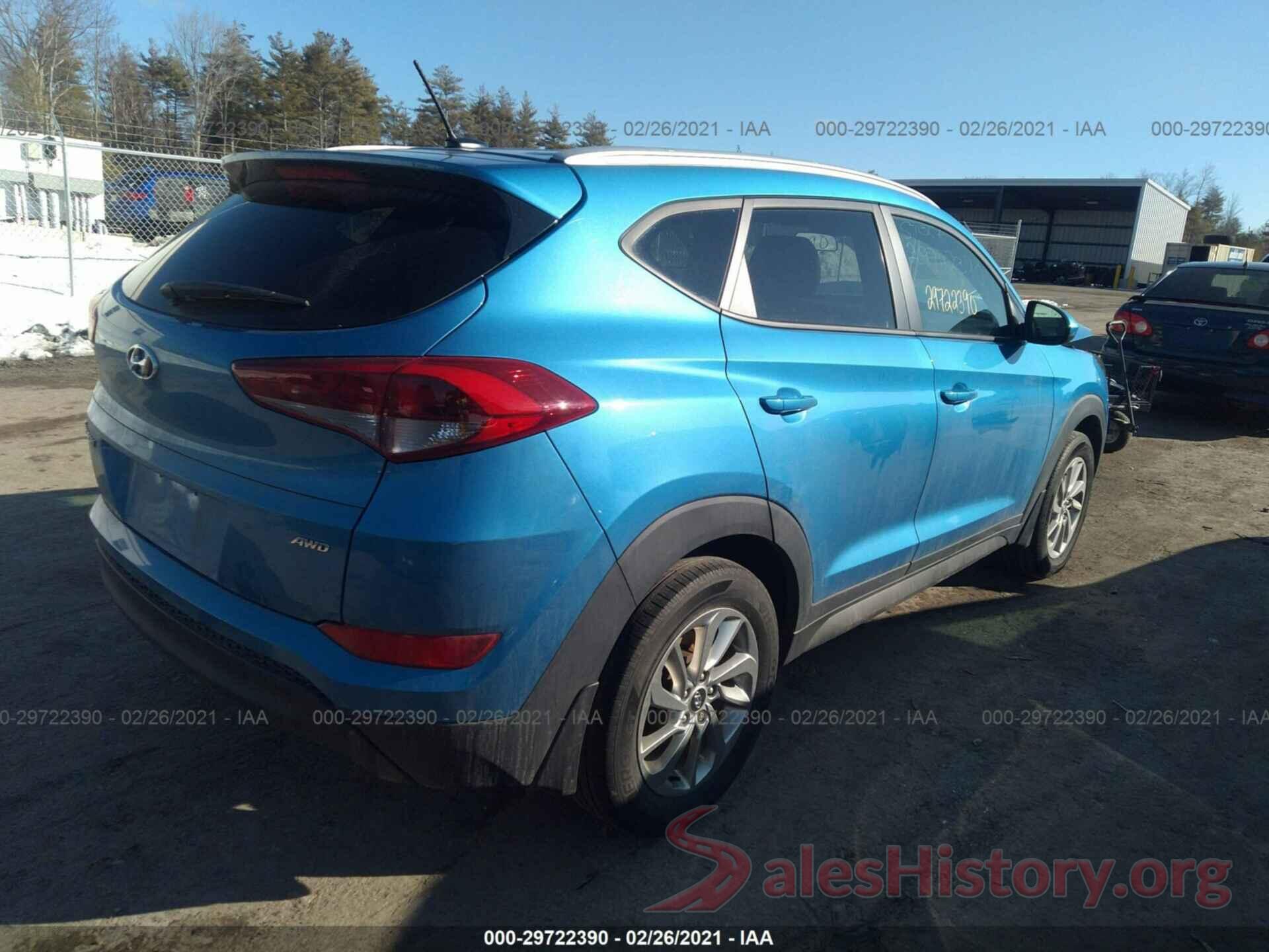 KM8J3CA4XGU210764 2016 HYUNDAI TUCSON