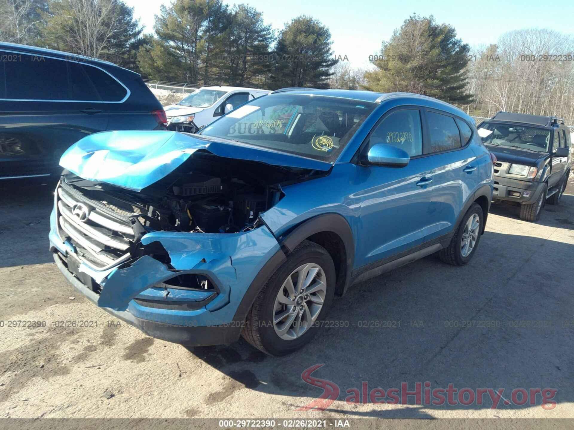 KM8J3CA4XGU210764 2016 HYUNDAI TUCSON