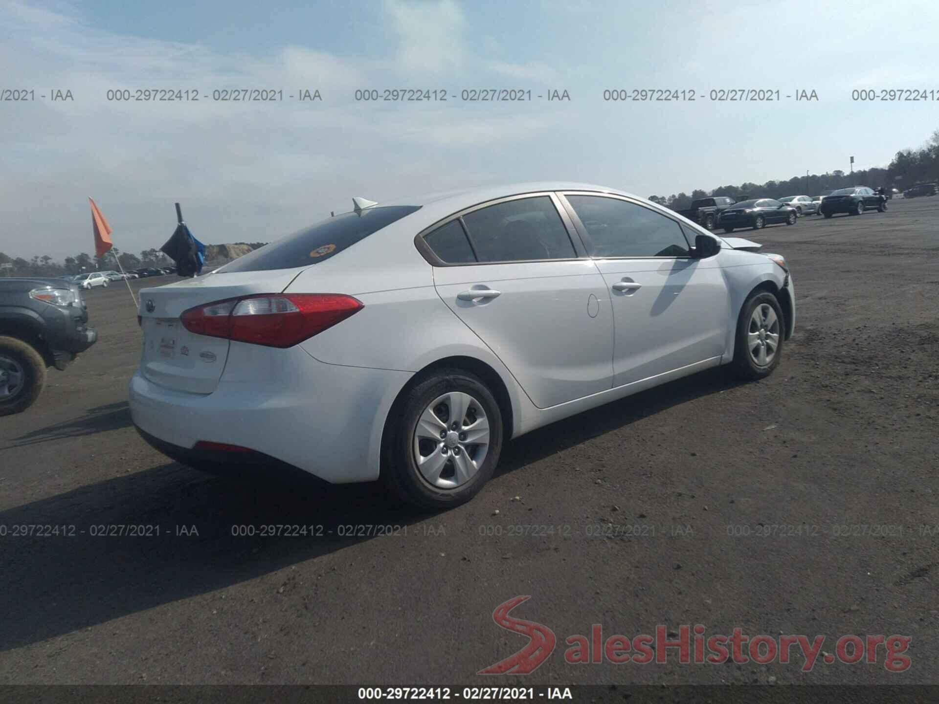 KNAFK4A69G5438847 2016 KIA FORTE