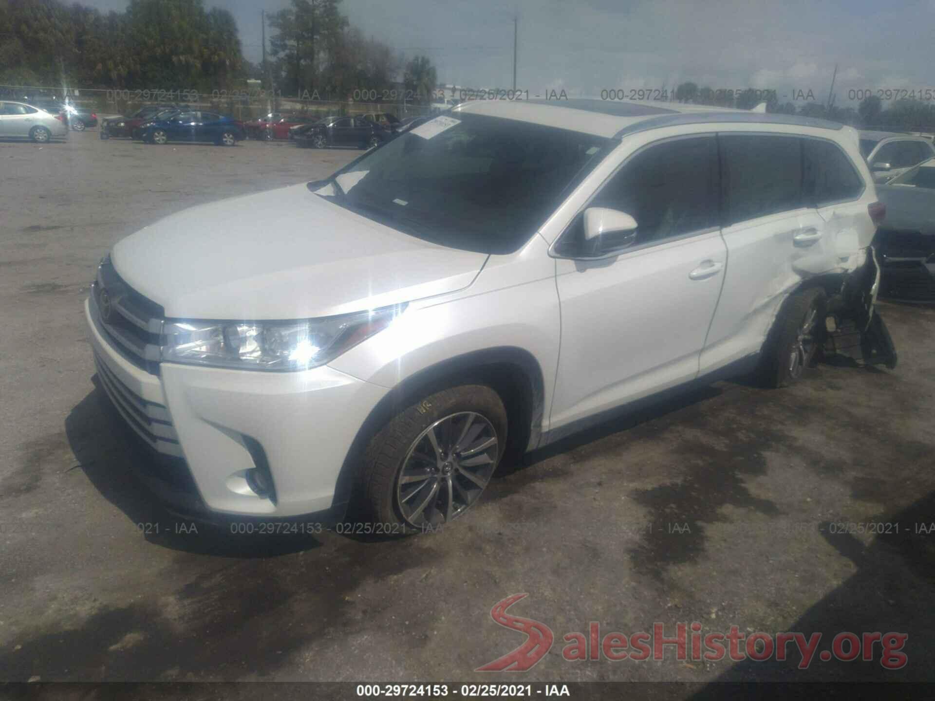 5TDKZRFH1KS572257 2019 TOYOTA HIGHLANDER