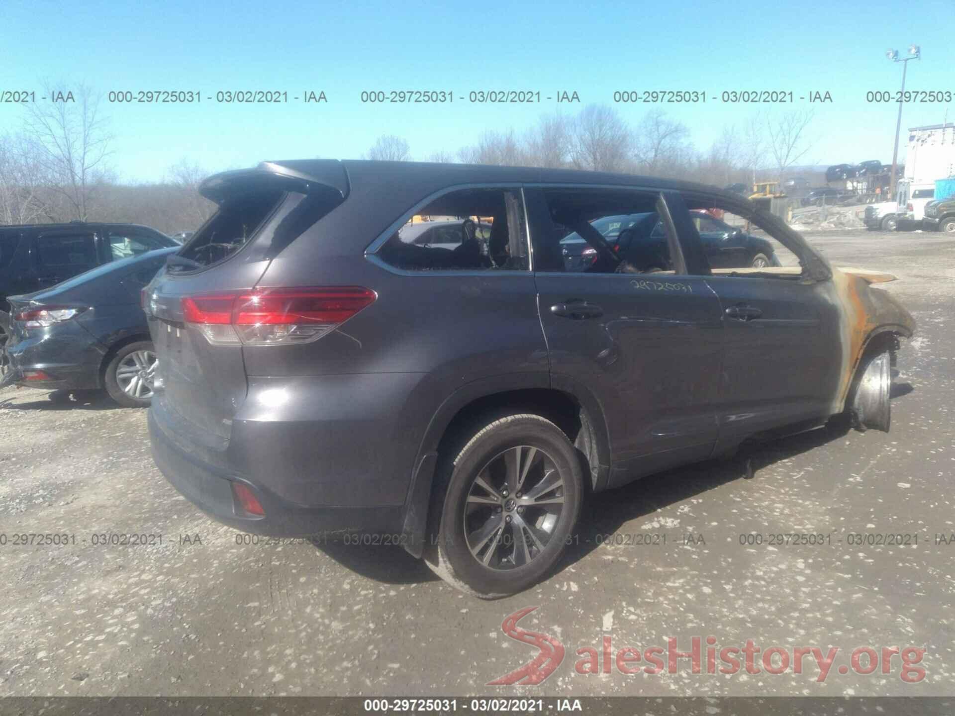 5TDBZRFH7KS723148 2019 TOYOTA HIGHLANDER