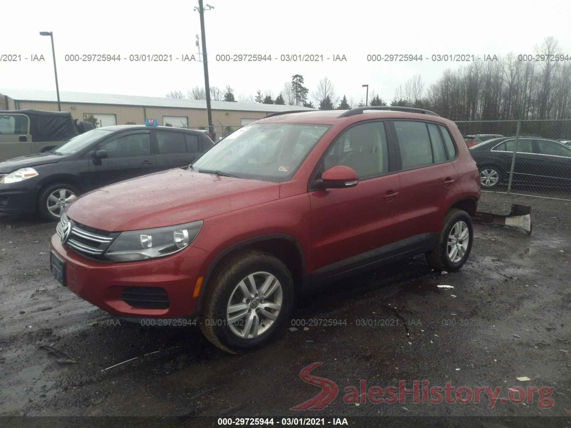 WVGBV7AX5GW014252 2016 VOLKSWAGEN TIGUAN