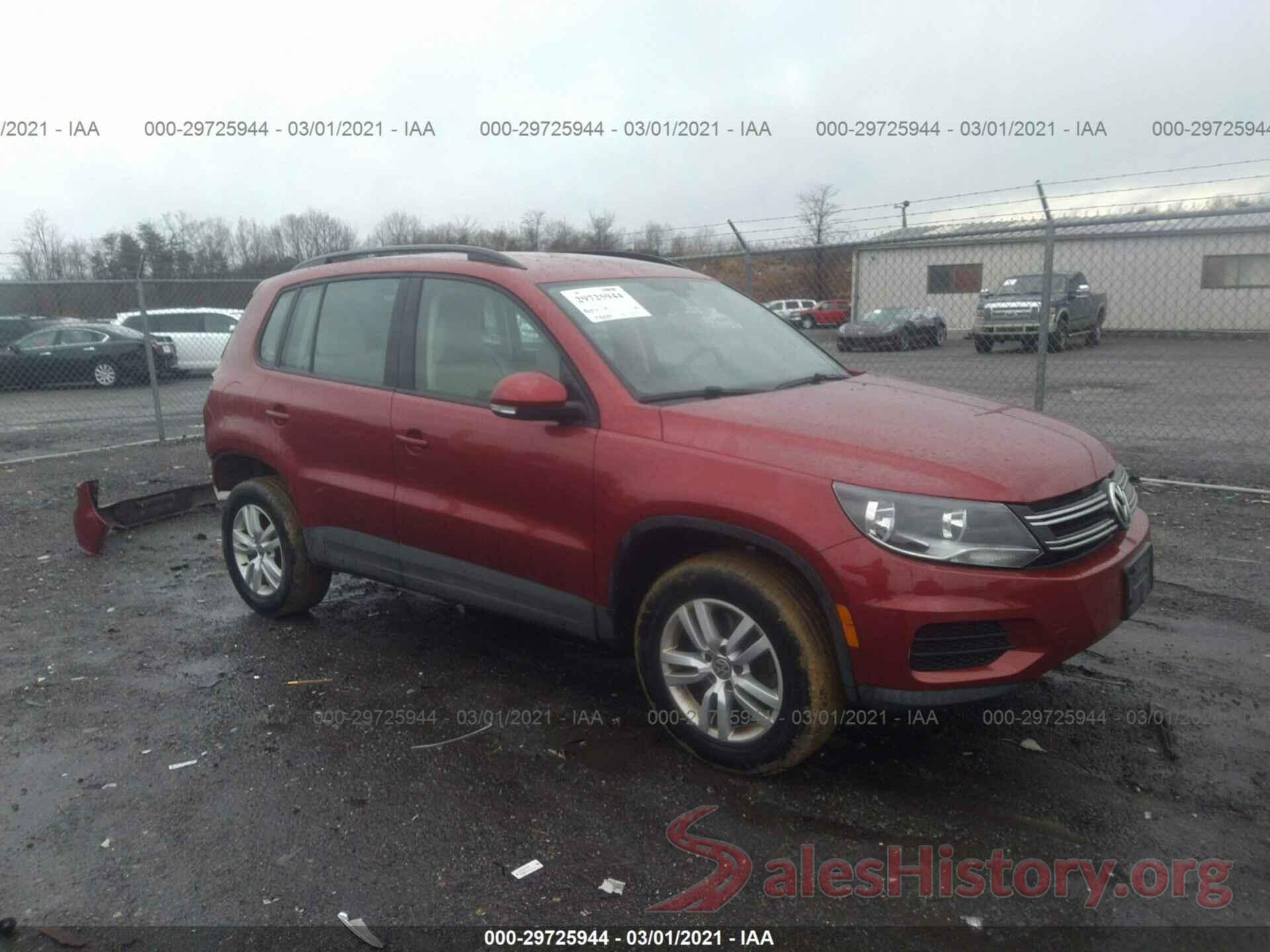 WVGBV7AX5GW014252 2016 VOLKSWAGEN TIGUAN