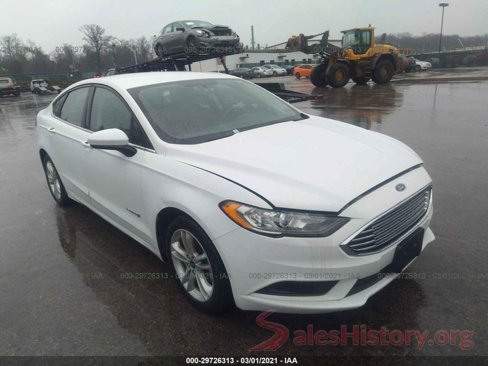 3FA6P0LU1JR214183 2018 FORD FUSION HYBRID