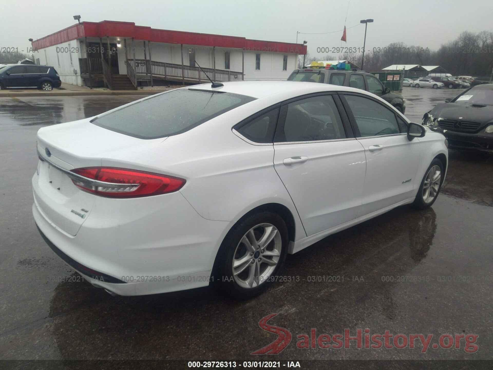 3FA6P0LU1JR214183 2018 FORD FUSION HYBRID