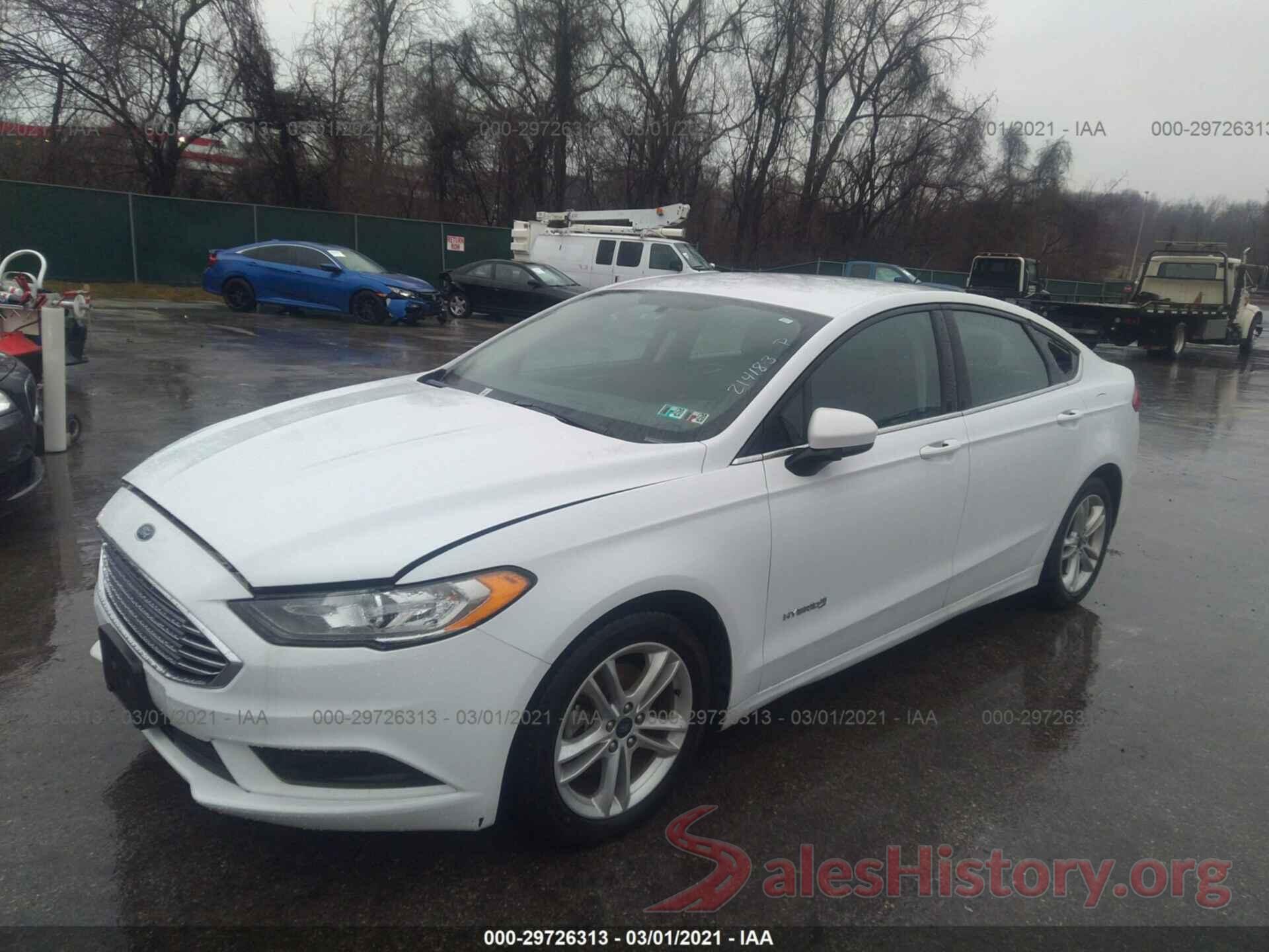 3FA6P0LU1JR214183 2018 FORD FUSION HYBRID