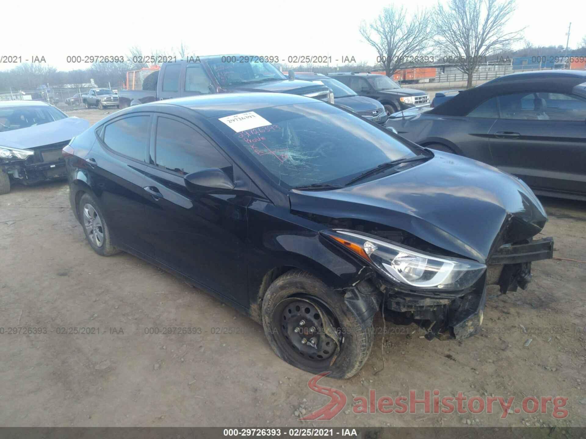 5NPDH4AE7GH788641 2016 HYUNDAI ELANTRA