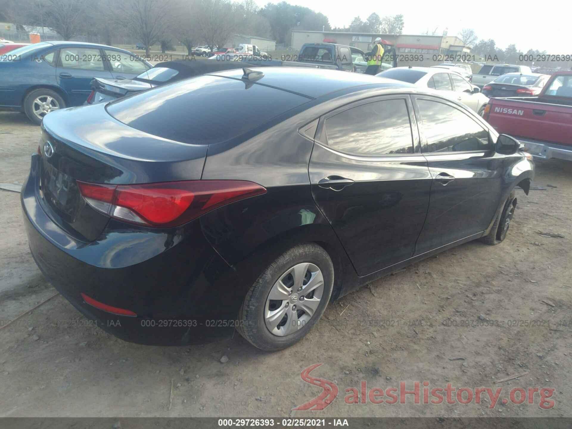 5NPDH4AE7GH788641 2016 HYUNDAI ELANTRA