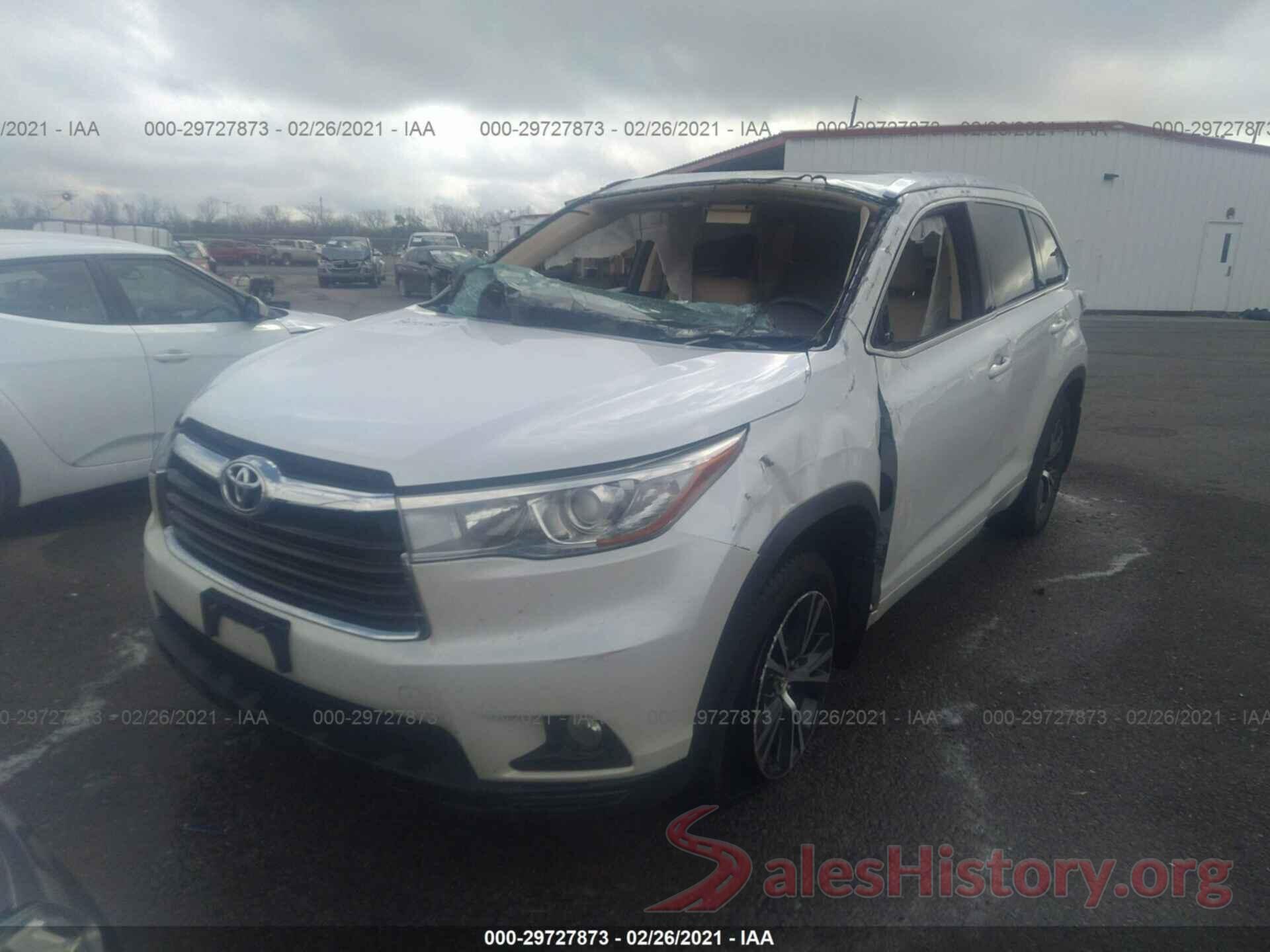 5TDJKRFH2GS306737 2016 TOYOTA HIGHLANDER