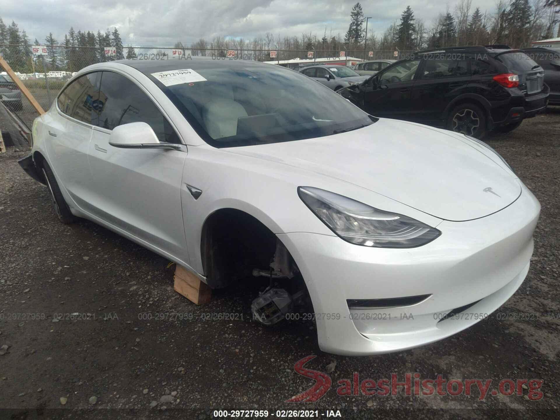 5YJ3E1EB1KF421521 2019 TESLA MODEL 3