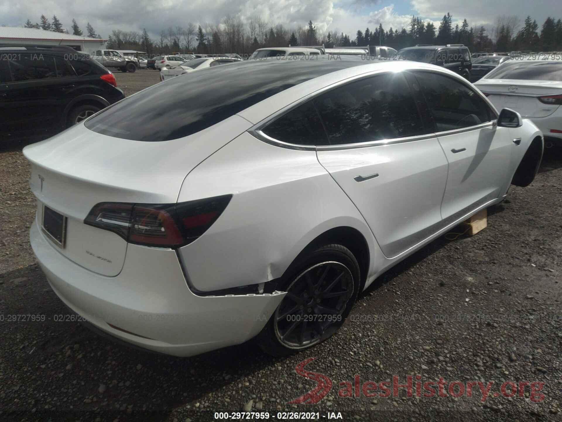 5YJ3E1EB1KF421521 2019 TESLA MODEL 3