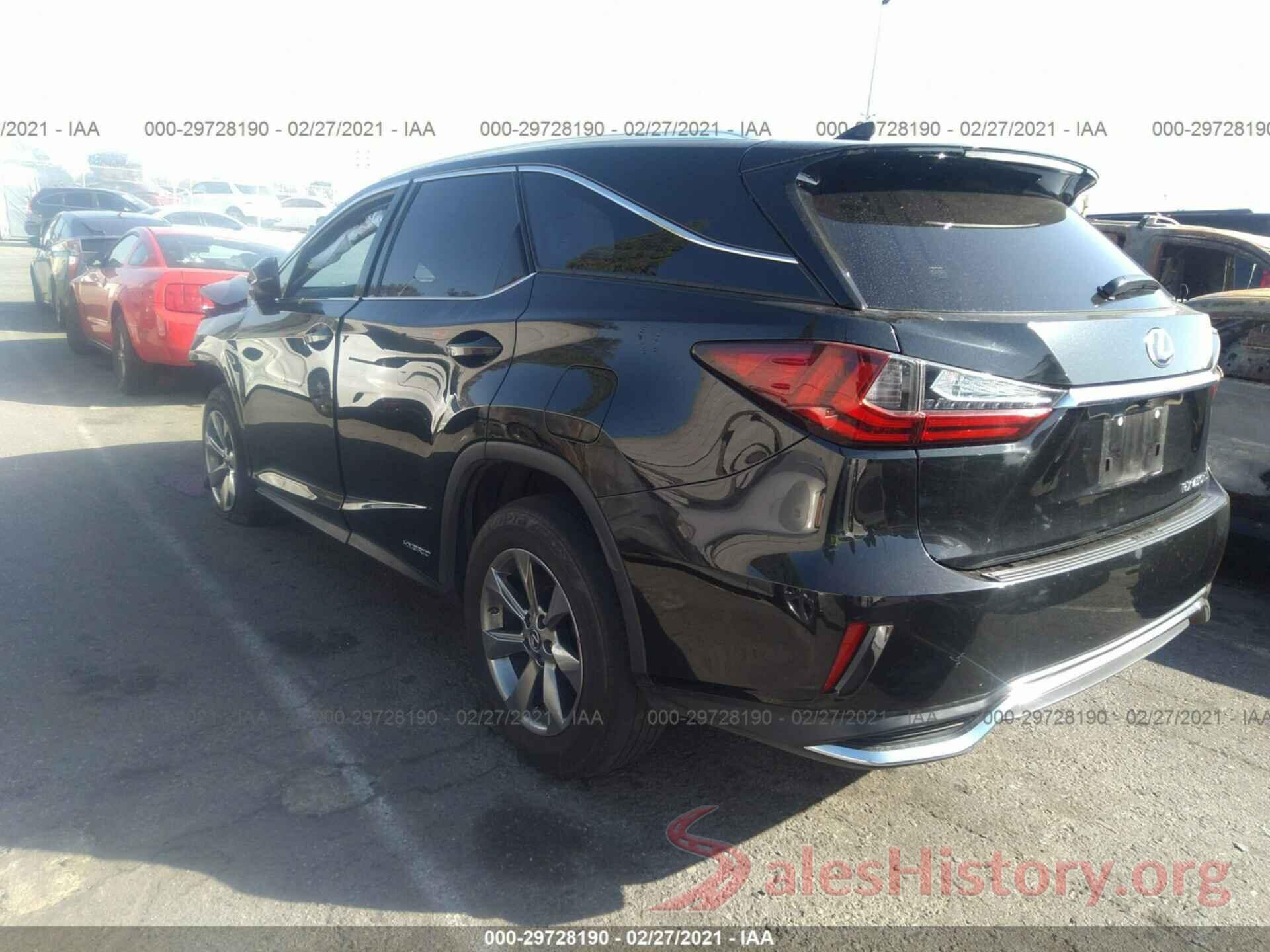 JTJDGKCA1K2007458 2019 LEXUS RX