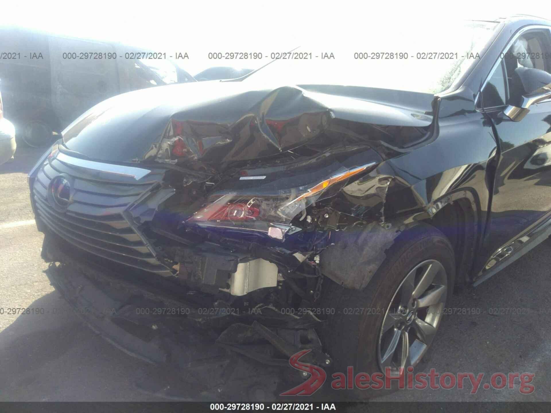 JTJDGKCA1K2007458 2019 LEXUS RX