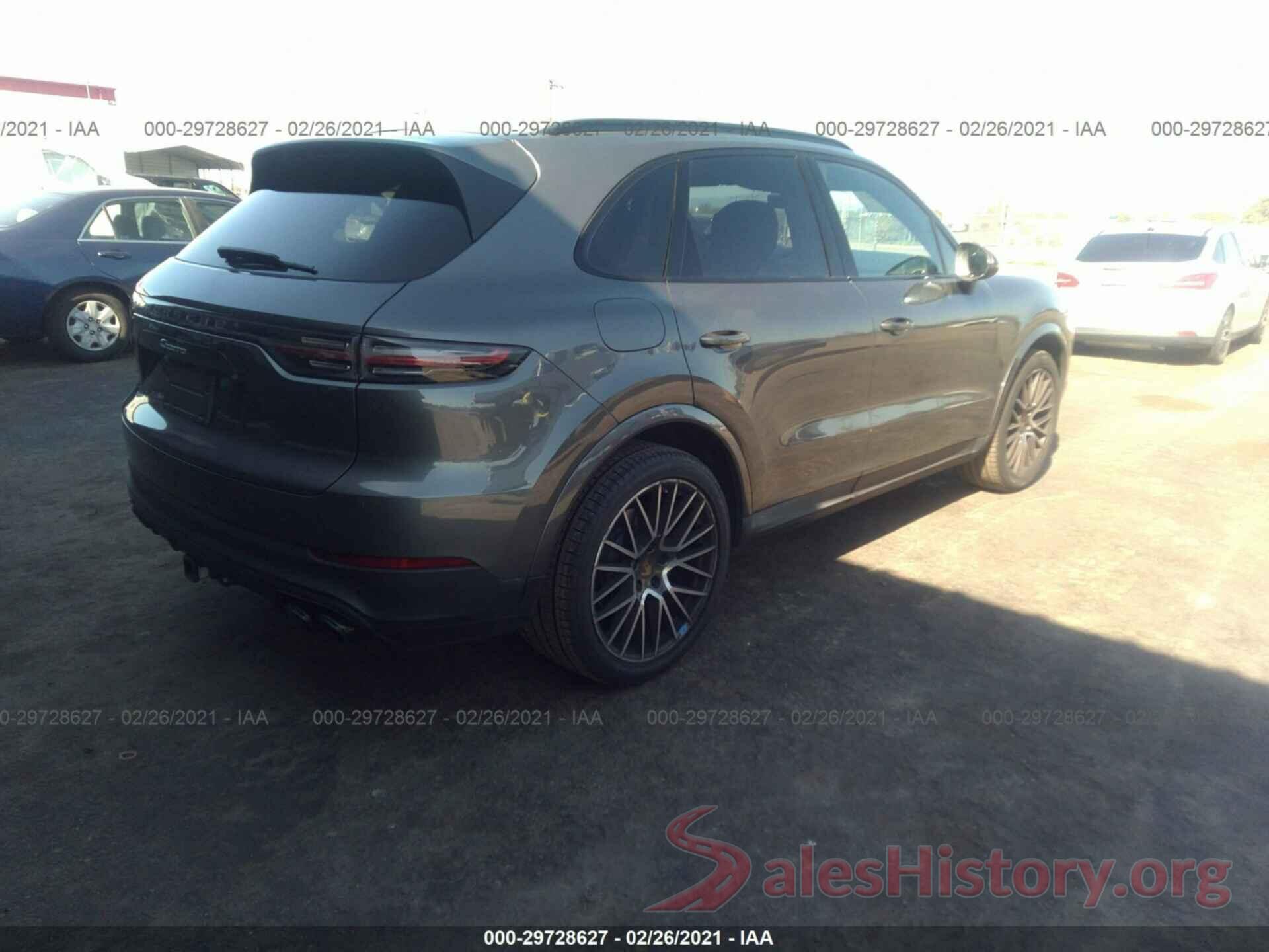 WP1AA2AY9LDA00334 2020 PORSCHE CAYENNE