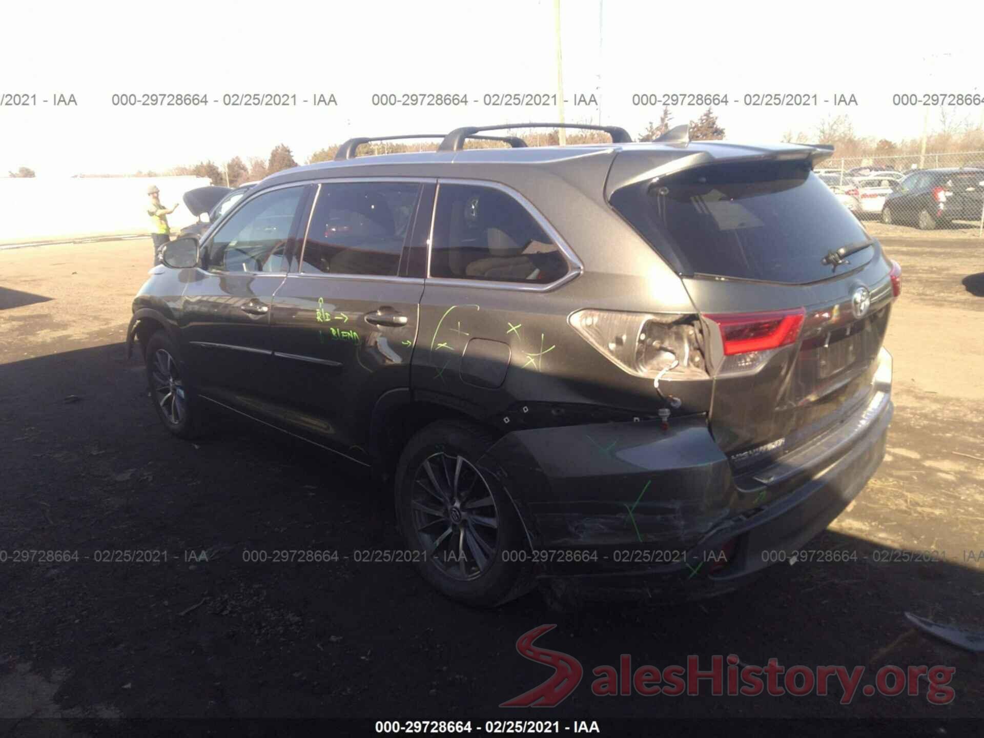 5TDJZRFH9HS382503 2017 TOYOTA HIGHLANDER