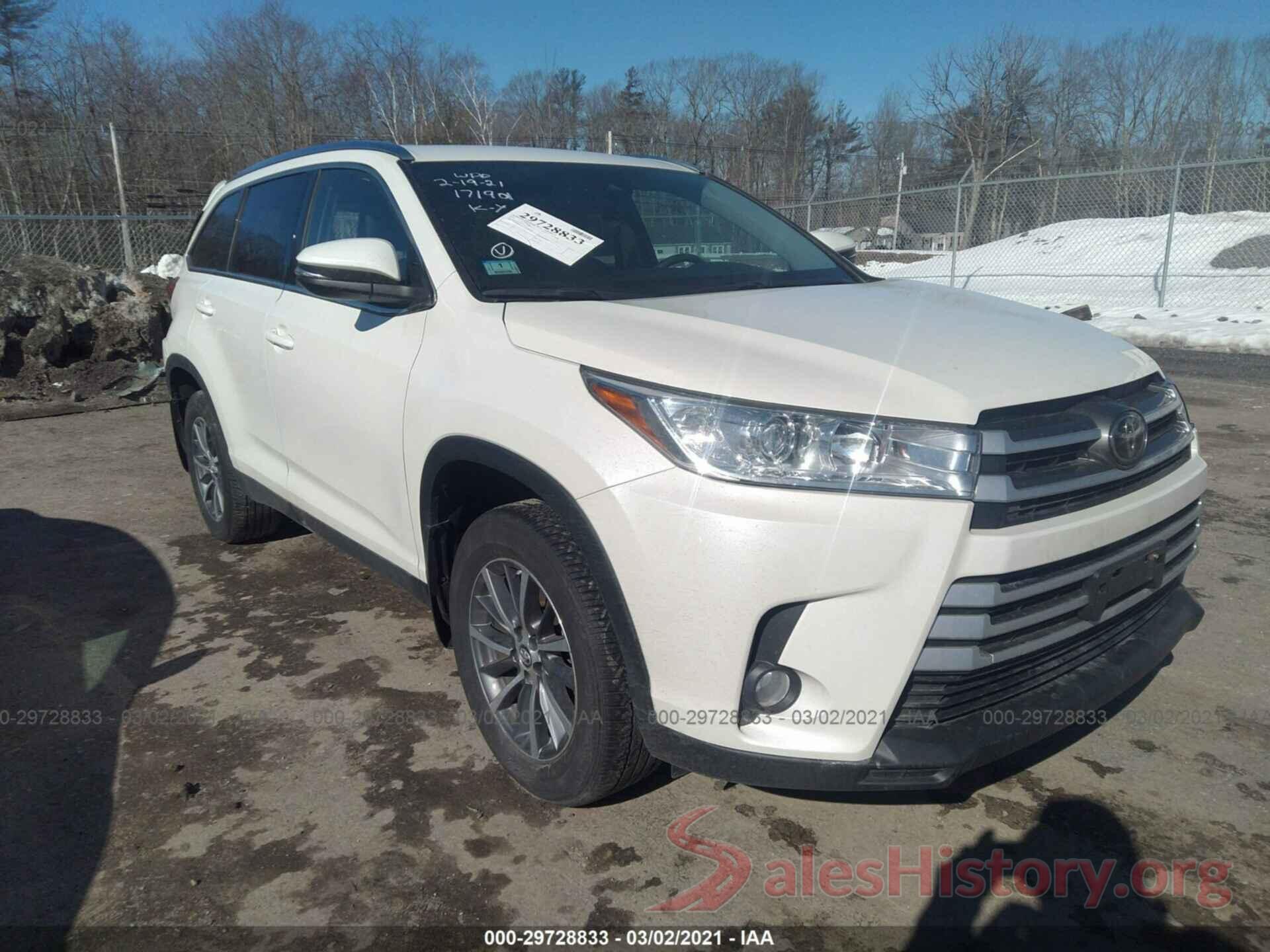 5TDJZRFH5KS567509 2019 TOYOTA HIGHLANDER