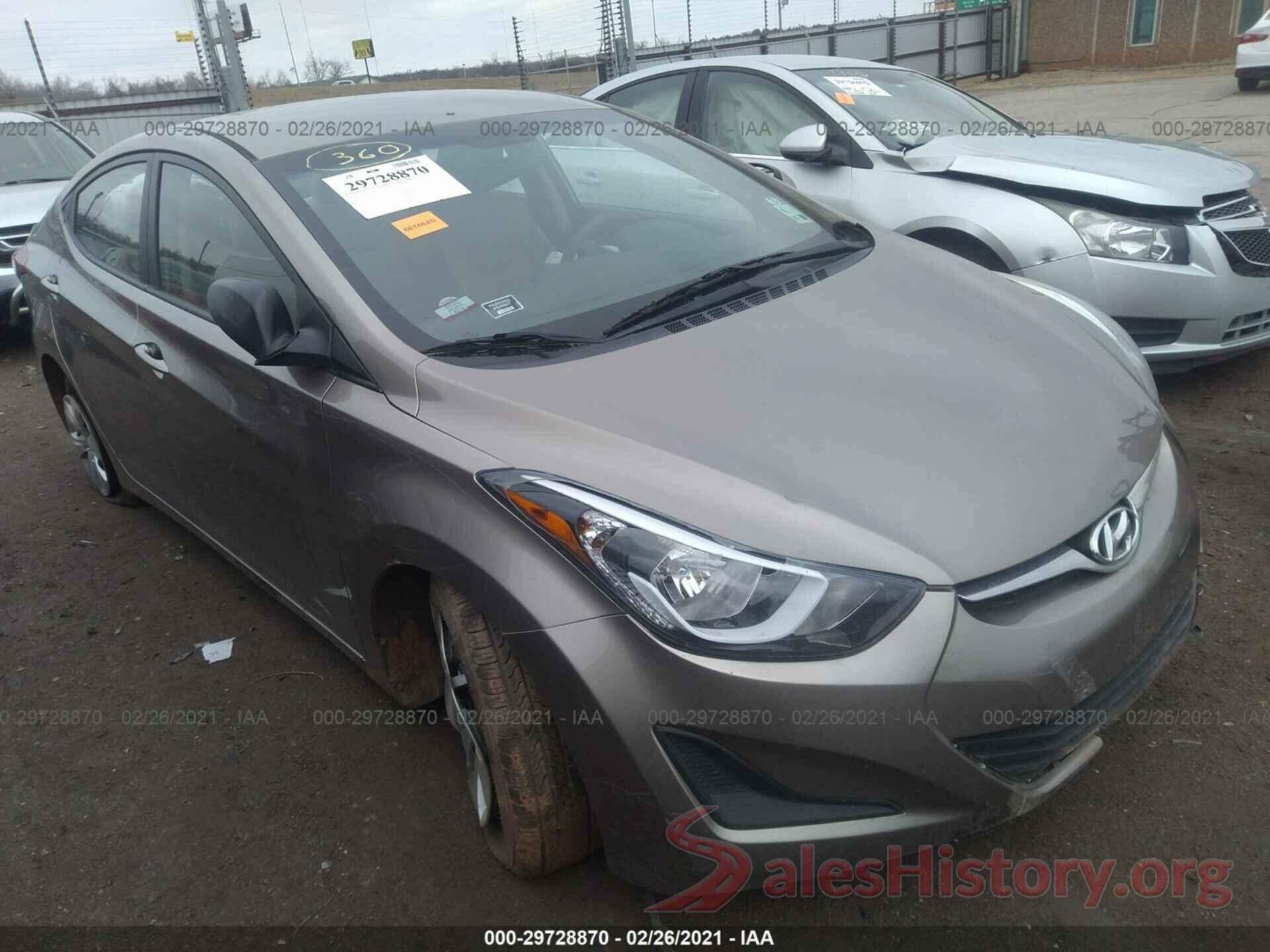 5NPDH4AE1GH669368 2016 HYUNDAI ELANTRA