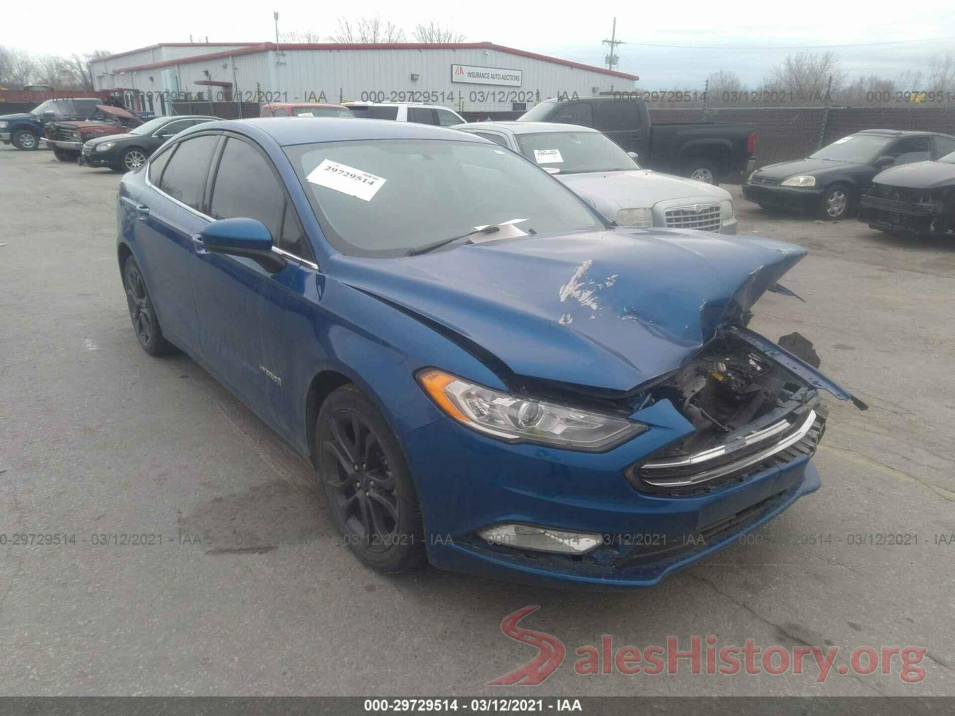 3FA6P0LU6JR260379 2018 FORD FUSION HYBRID