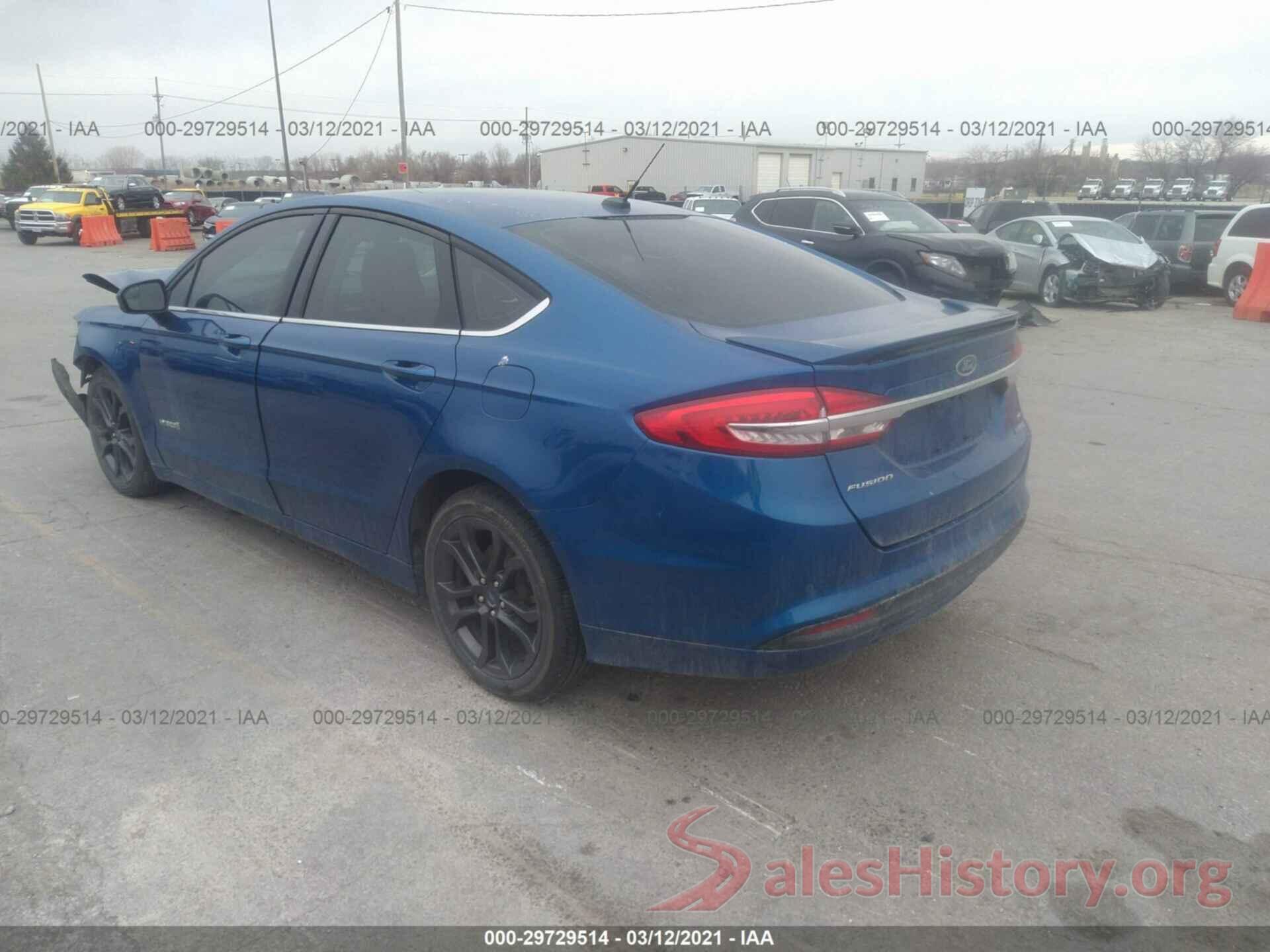 3FA6P0LU6JR260379 2018 FORD FUSION HYBRID