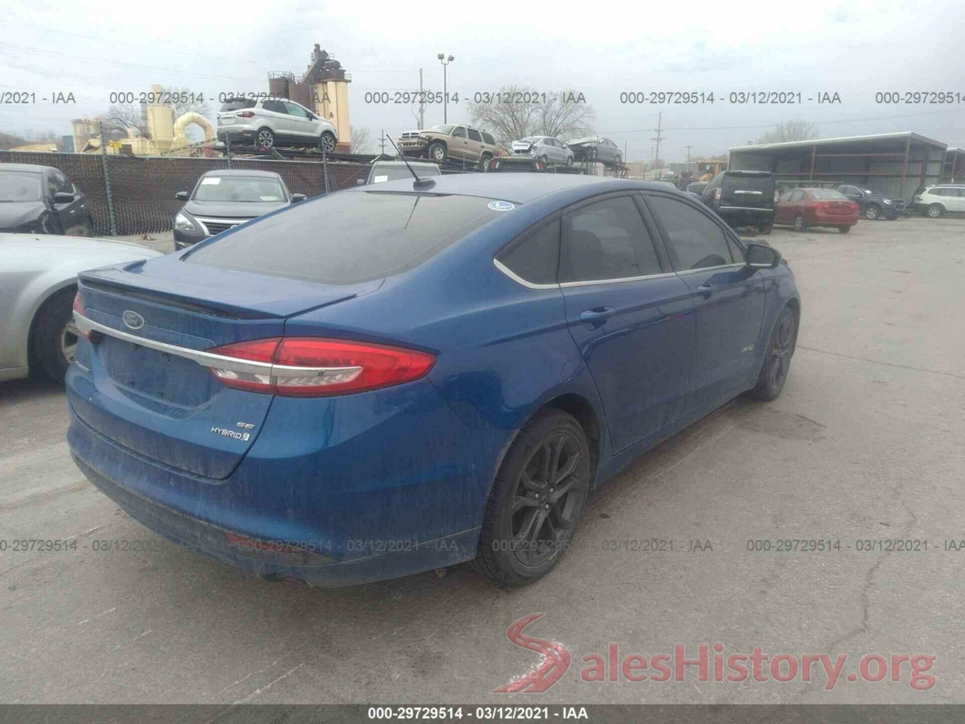 3FA6P0LU6JR260379 2018 FORD FUSION HYBRID