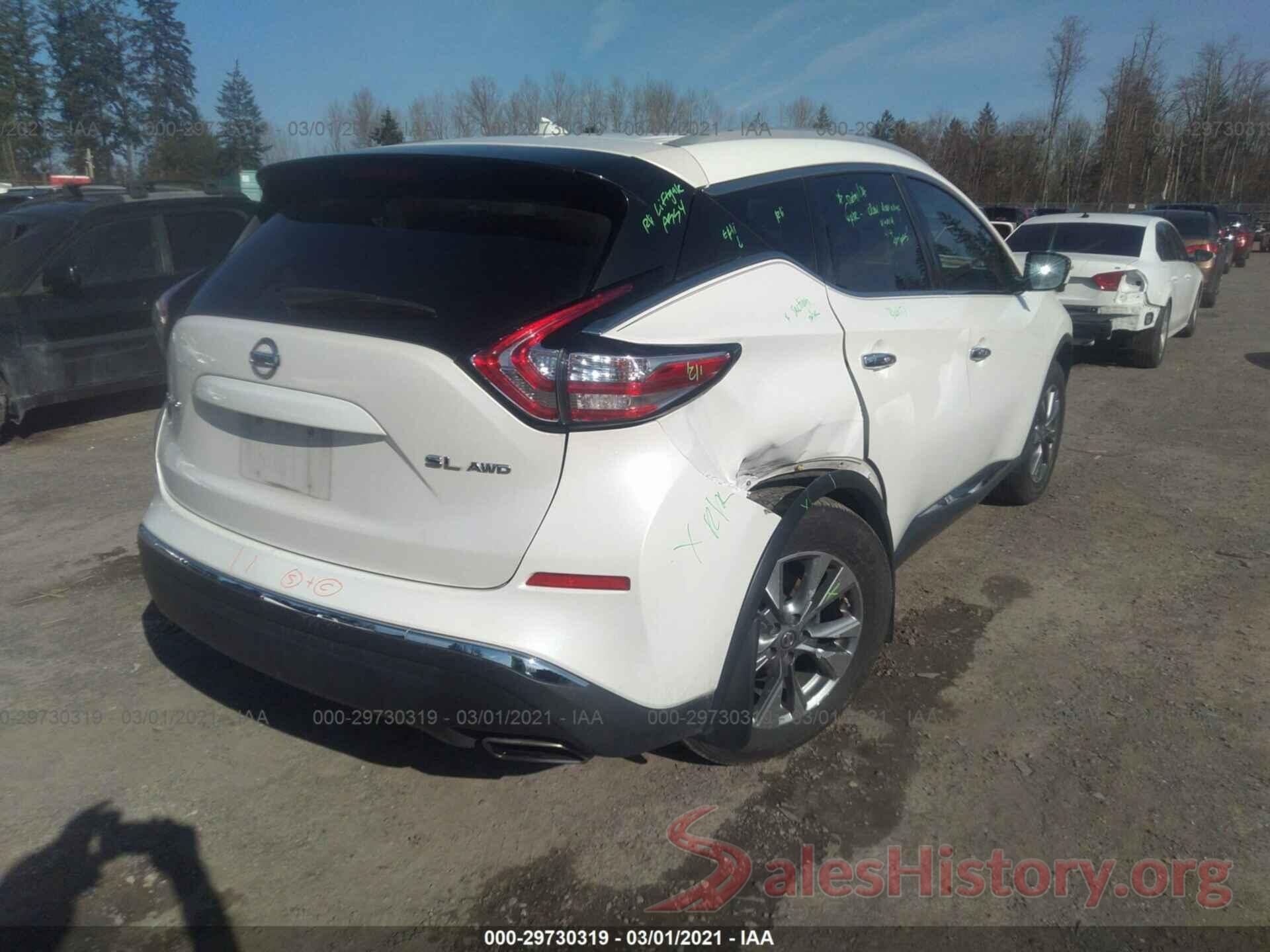 5N1AZ2MH3GN107316 2016 NISSAN MURANO