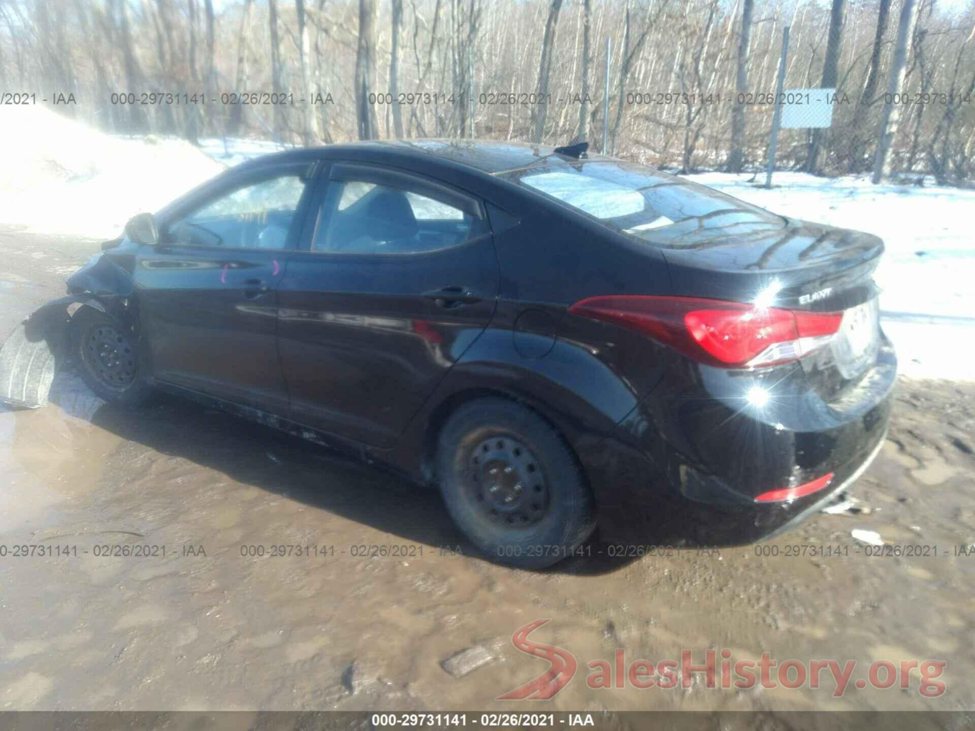 KMHDH4AE6GU599657 2016 HYUNDAI ELANTRA