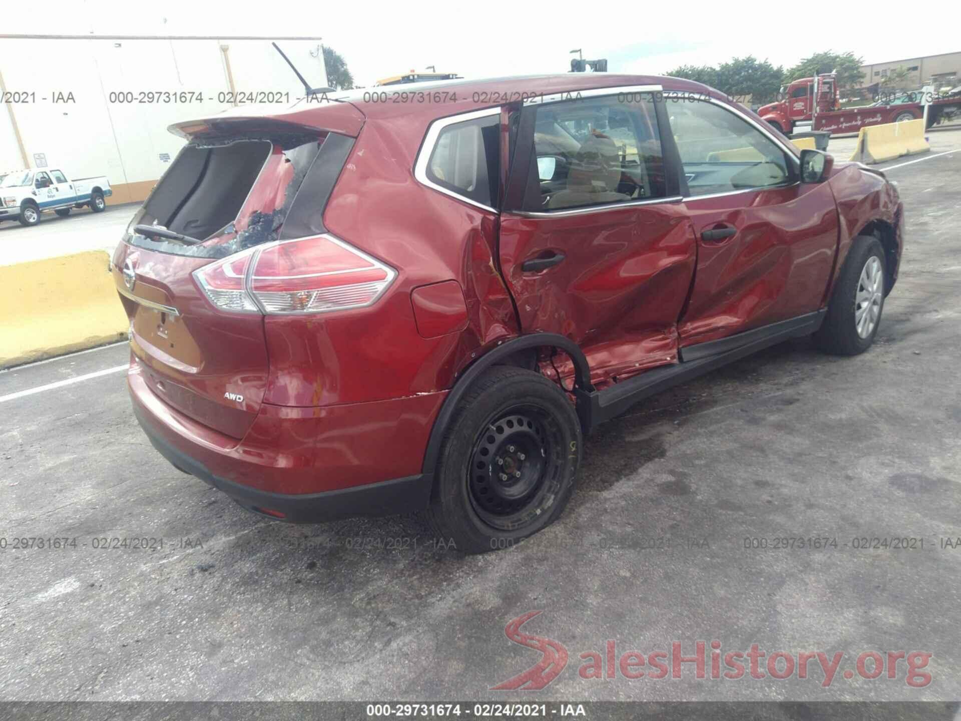 KNMAT2MV8GP623302 2016 NISSAN ROGUE