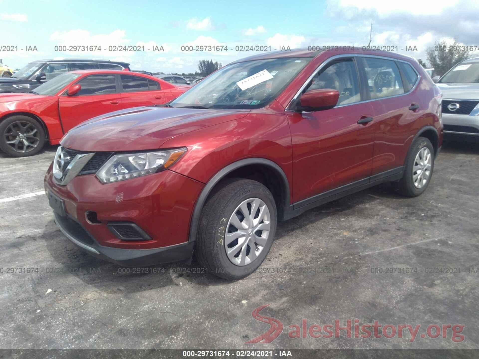 KNMAT2MV8GP623302 2016 NISSAN ROGUE